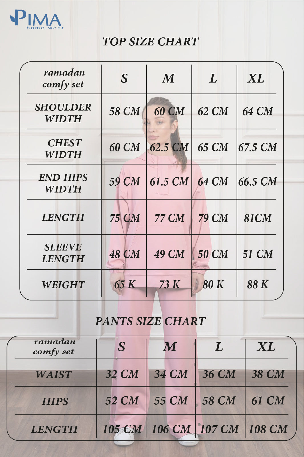 Wide Leg Side Buttons Set In Black