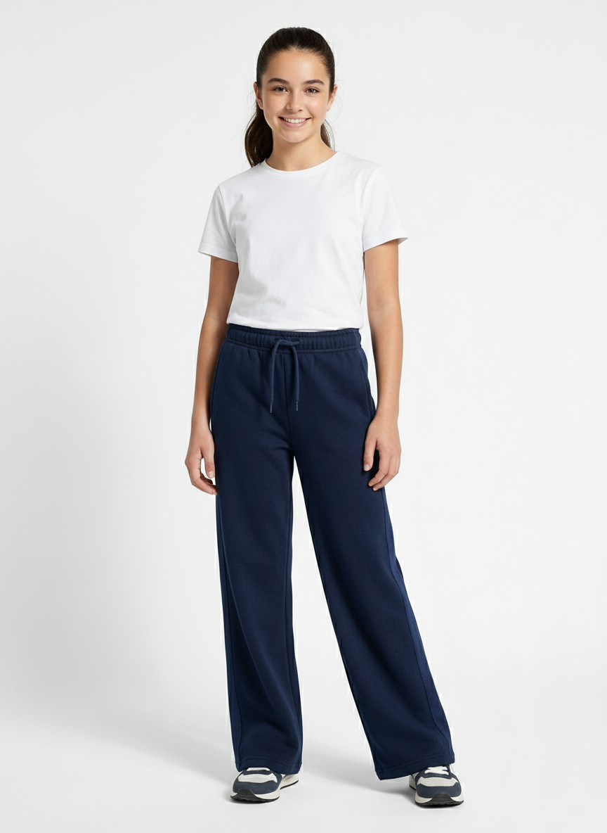 Straight leg trousers