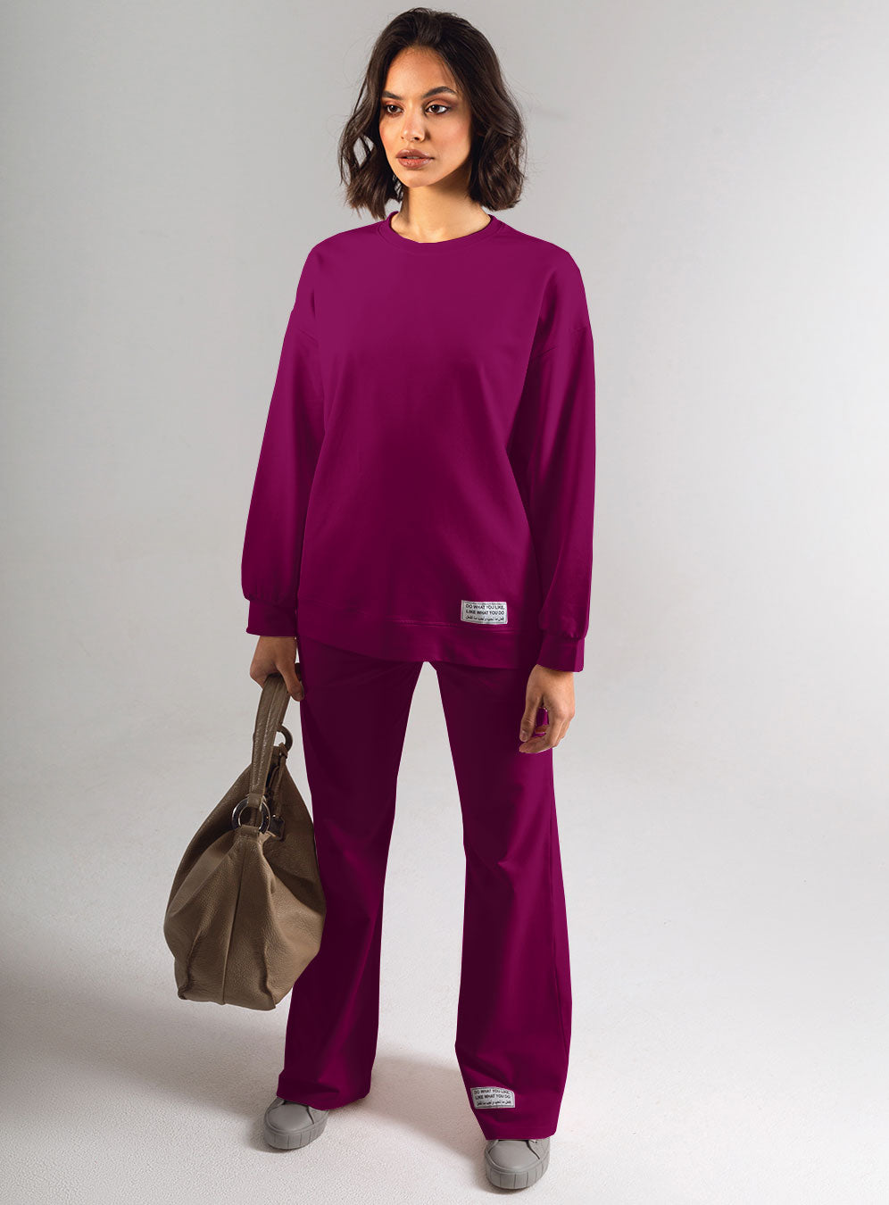 Wide Leg Patch Set | Purple