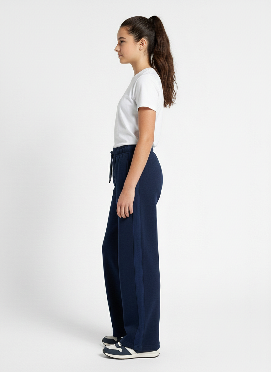 Straight leg trousers
