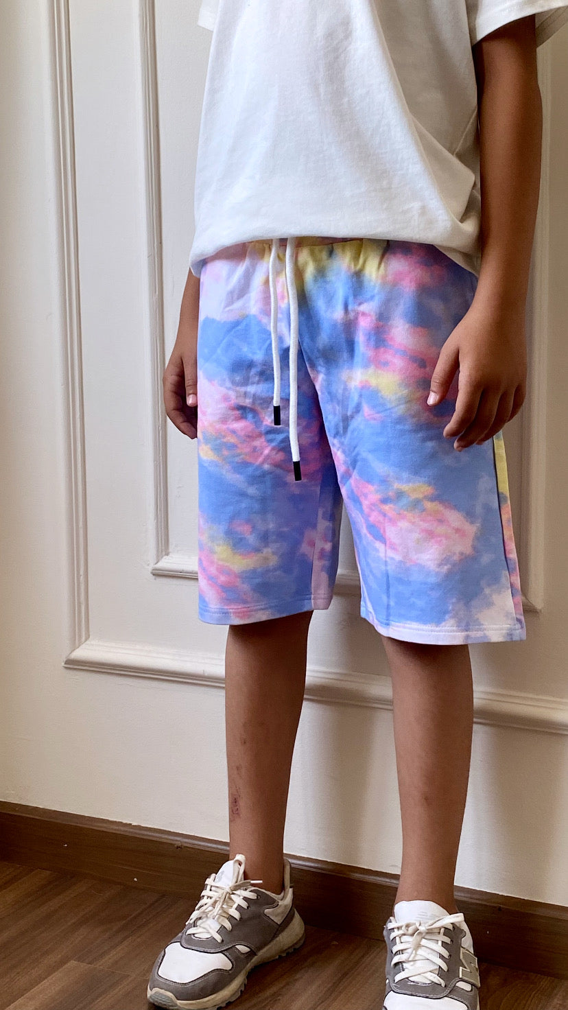 Colorful Shorts For Kids - Baby Blue