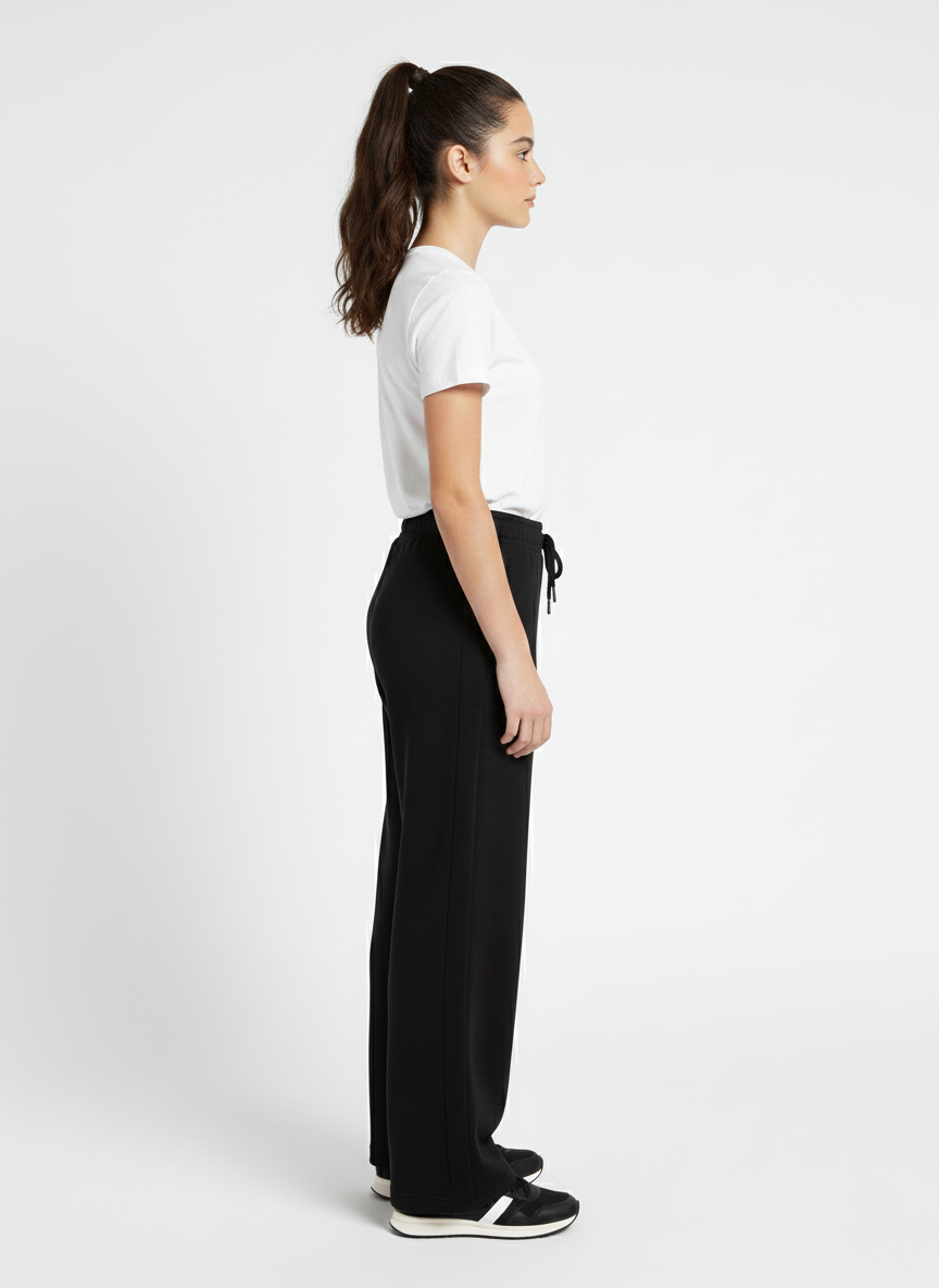 Straight leg trousers