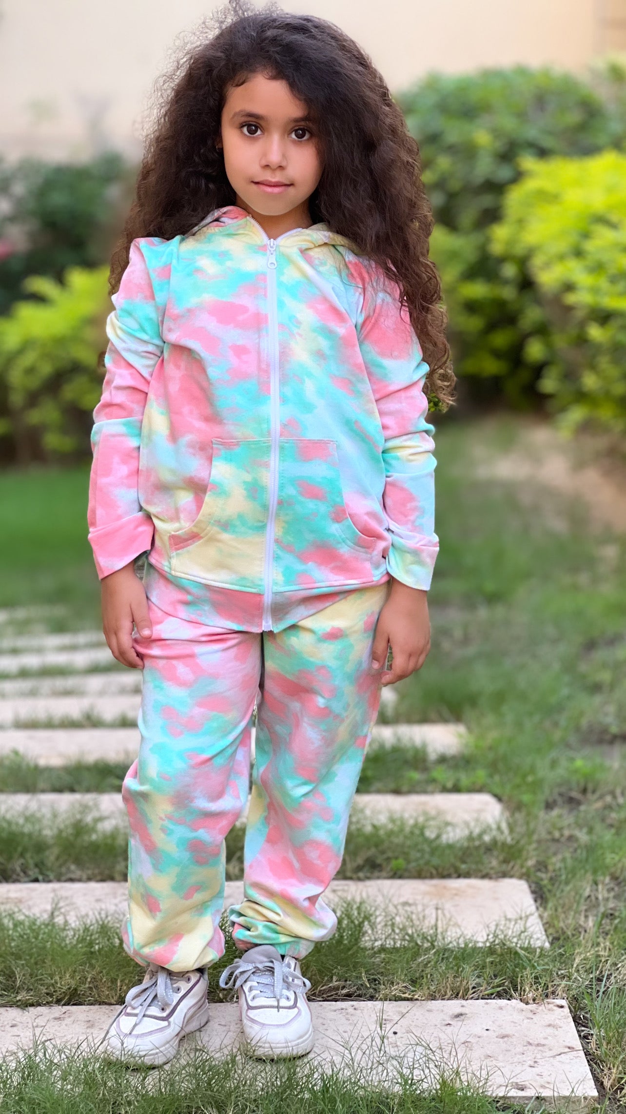 Tie Dye Sweater Set For Kids