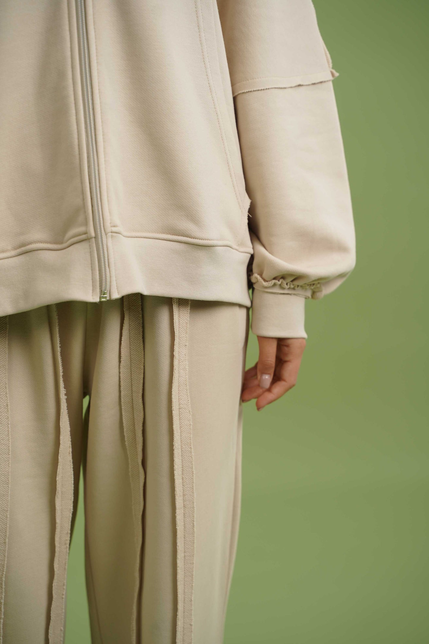 Raw Edge Set I Stone Beige