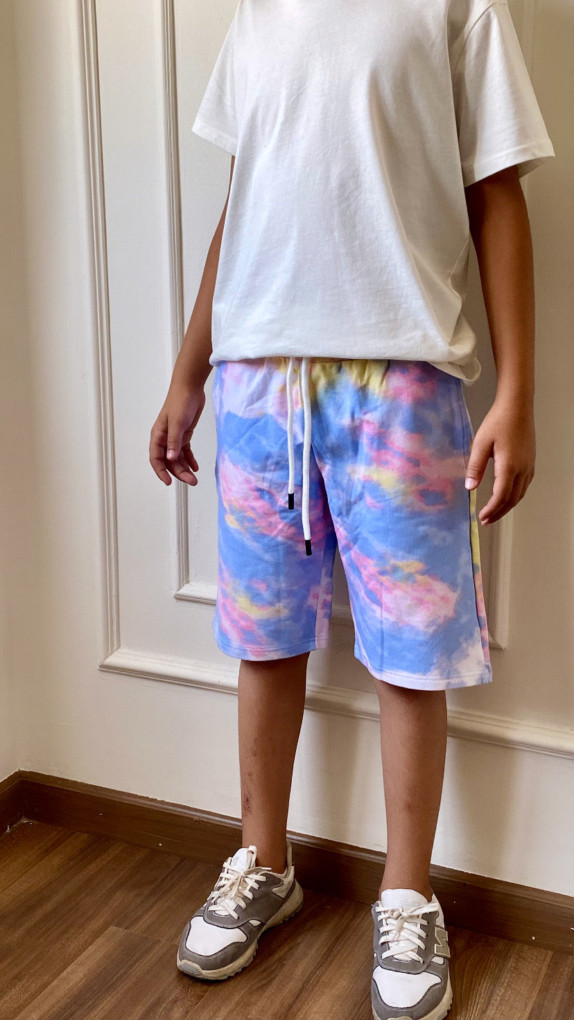 Colorful Shorts For Kids - Baby Blue