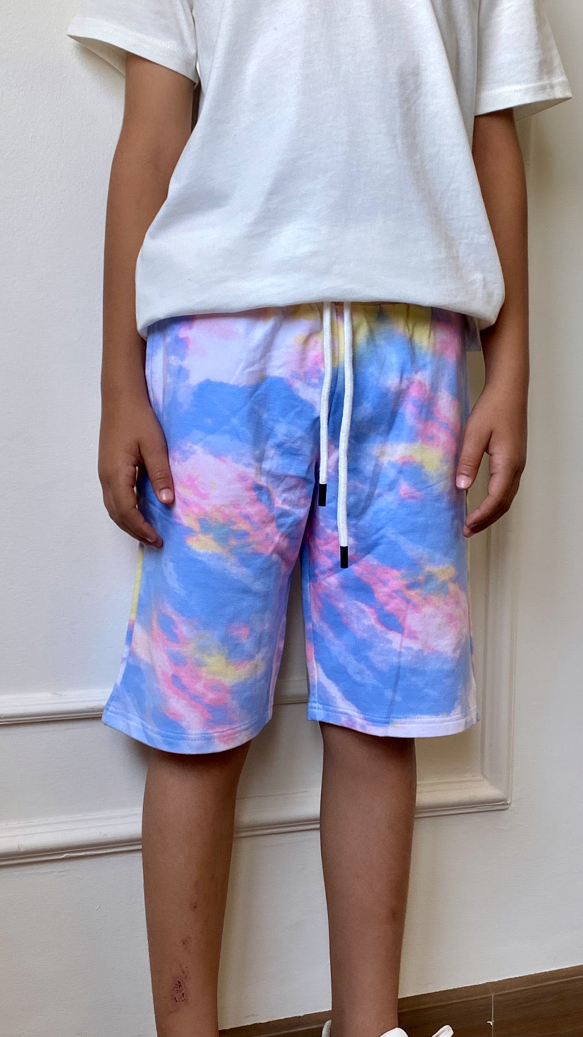 Colorful Shorts For Kids - Baby Blue