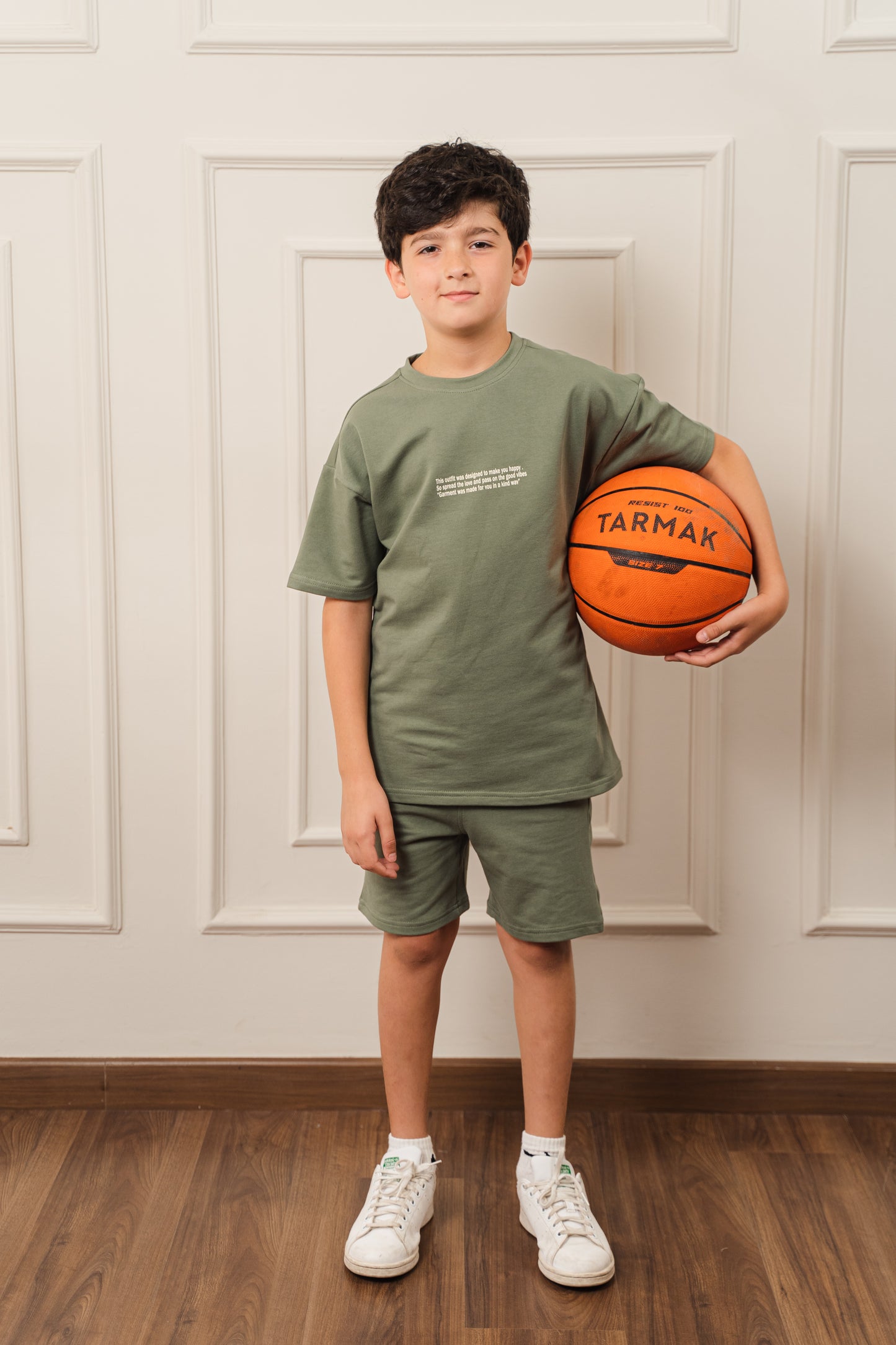 Kids Everyday Shorts Set l Olive