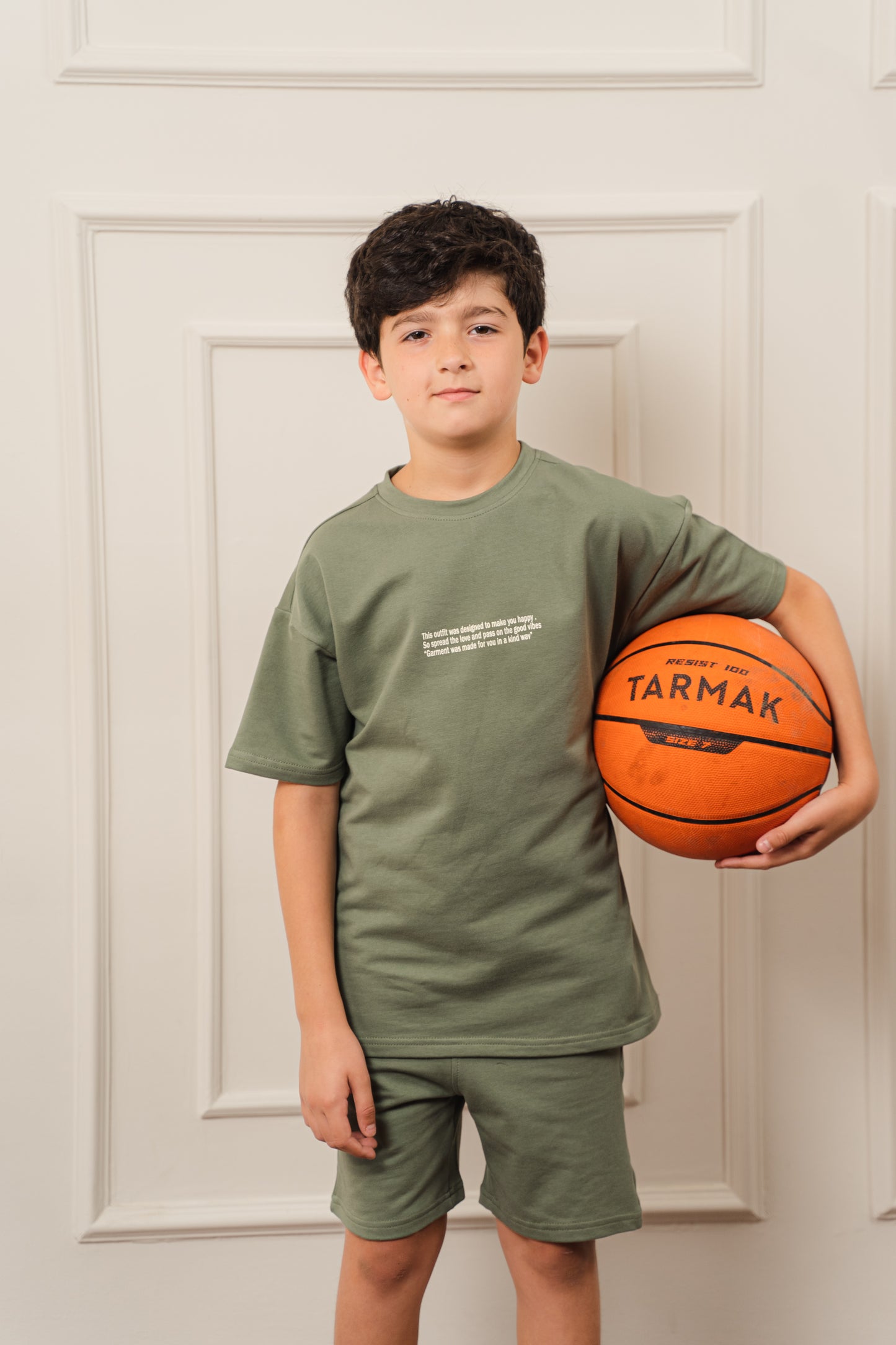 Kids Everyday Shorts Set l Olive