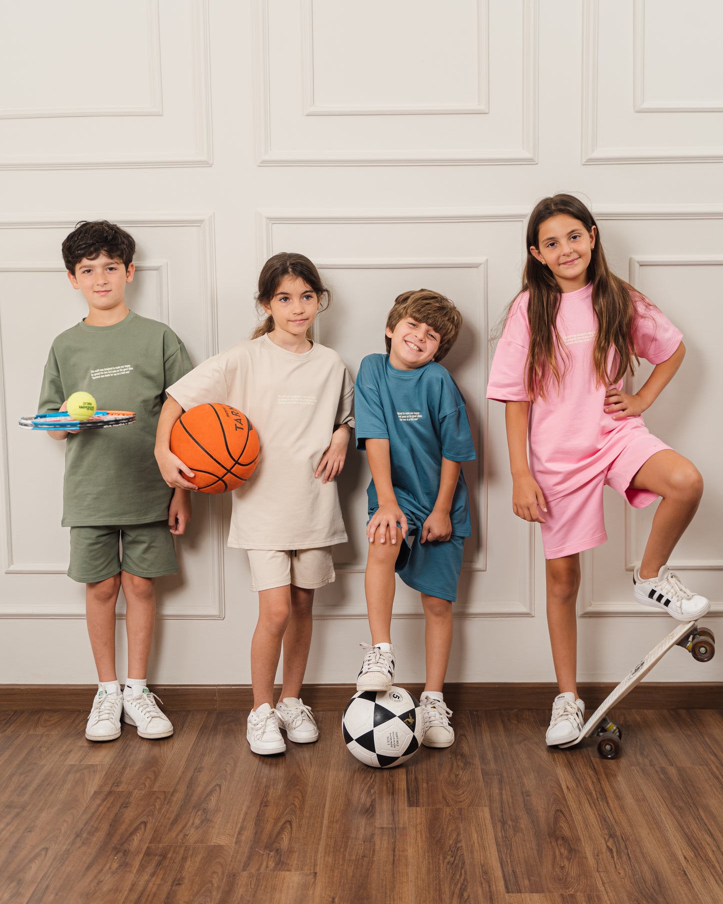 Kids Everyday Shorts Set l Olive