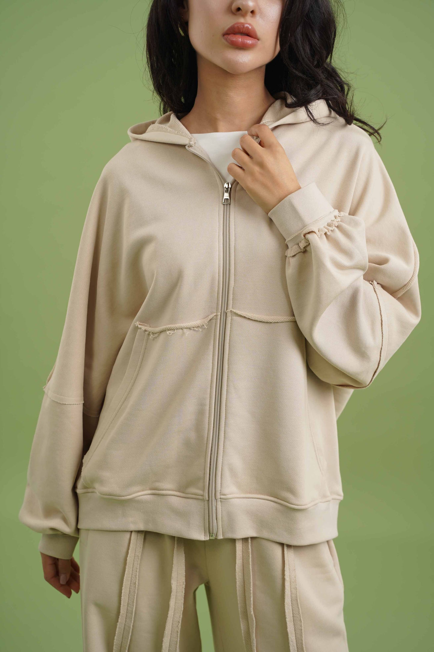 Raw Edge Set I Stone Beige