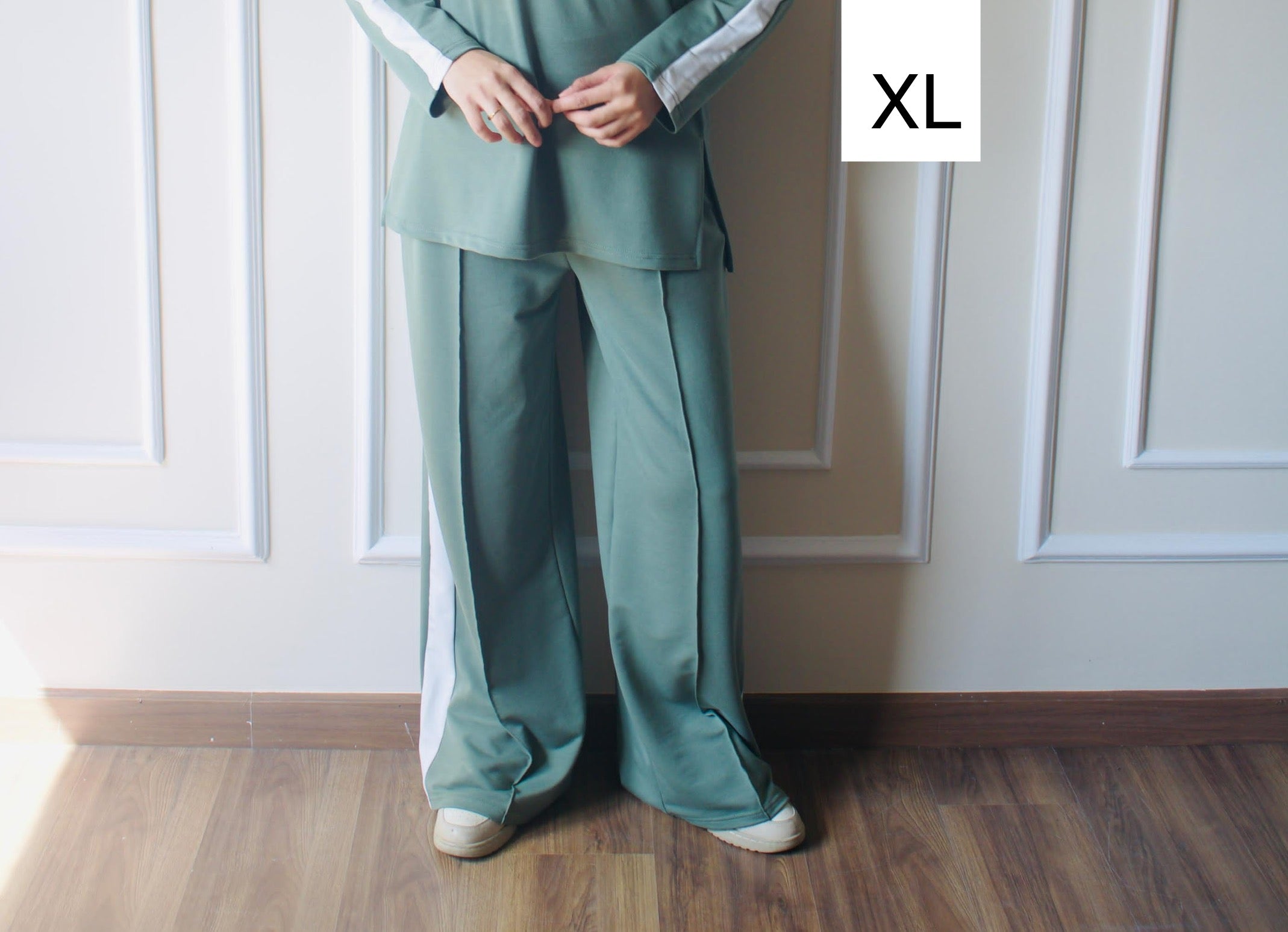 Polo Collar Pants | Olive