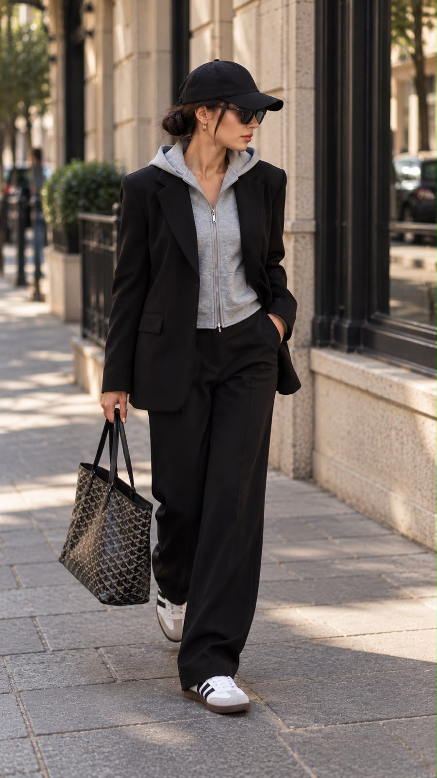 Spring Blazer With Hoodie
