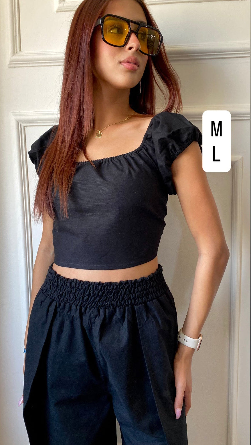 Linen Split Pants Beach Set