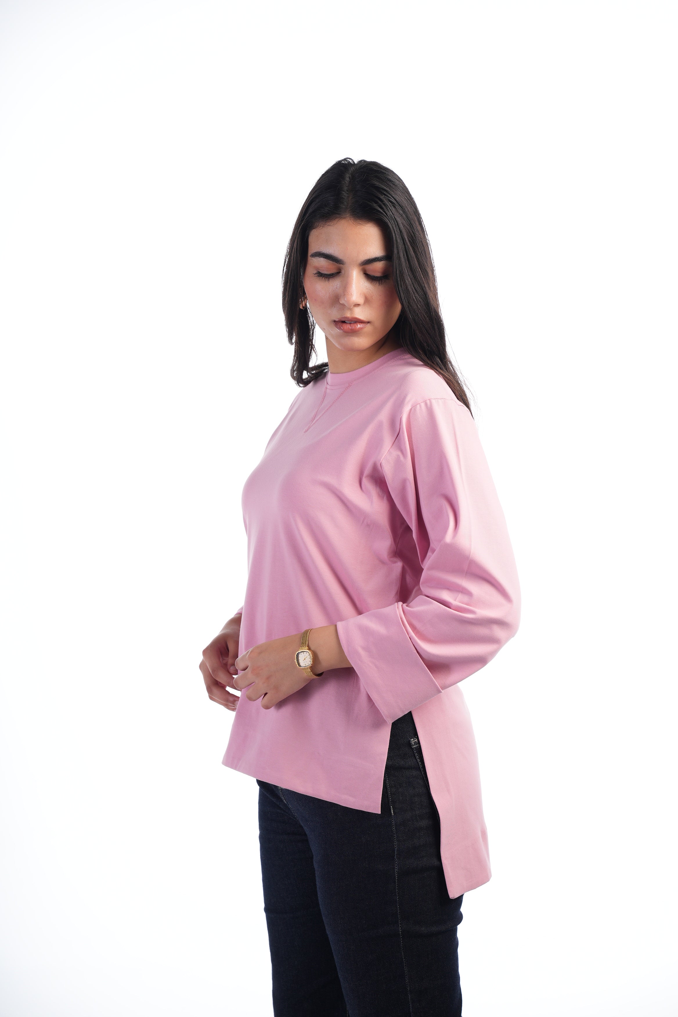 Folded Sleeves T-Shirt