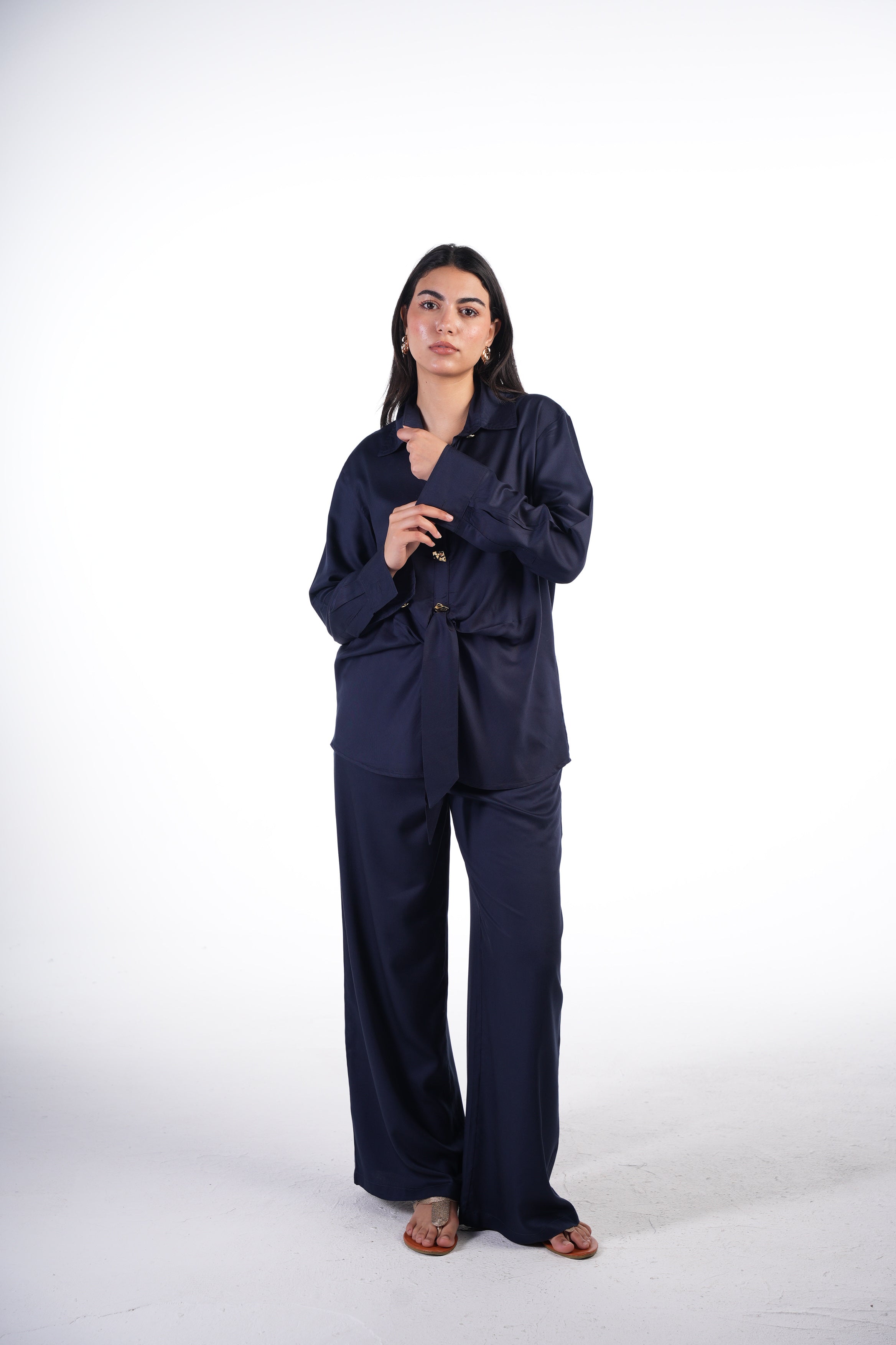 Knotted Shirt Set