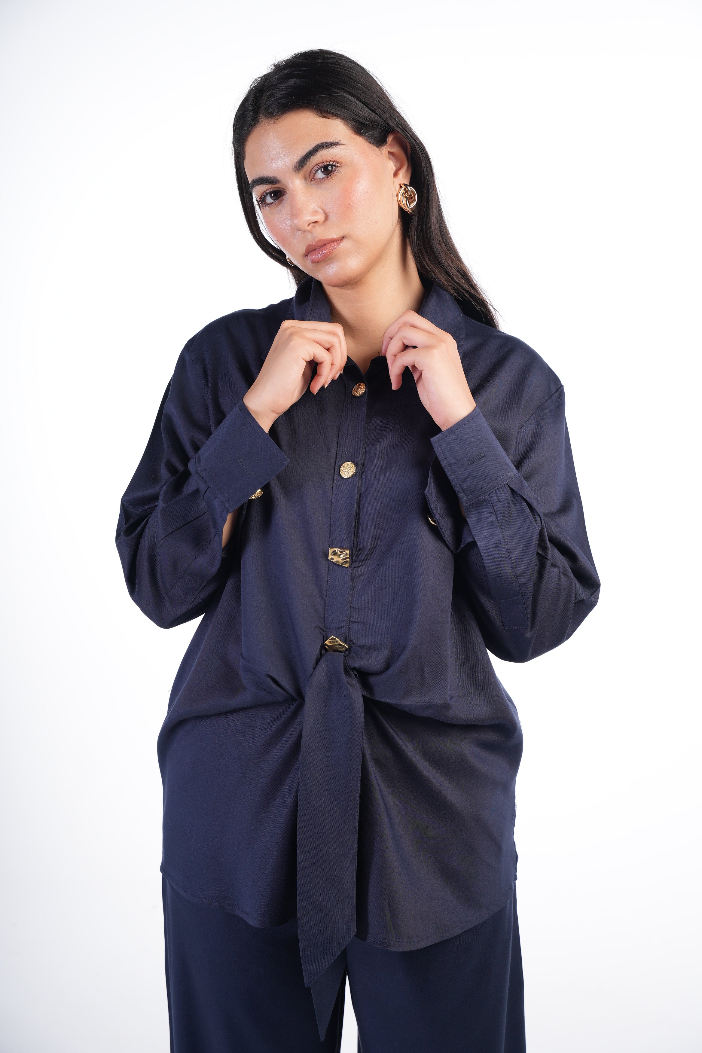 Knotted Shirt Set
