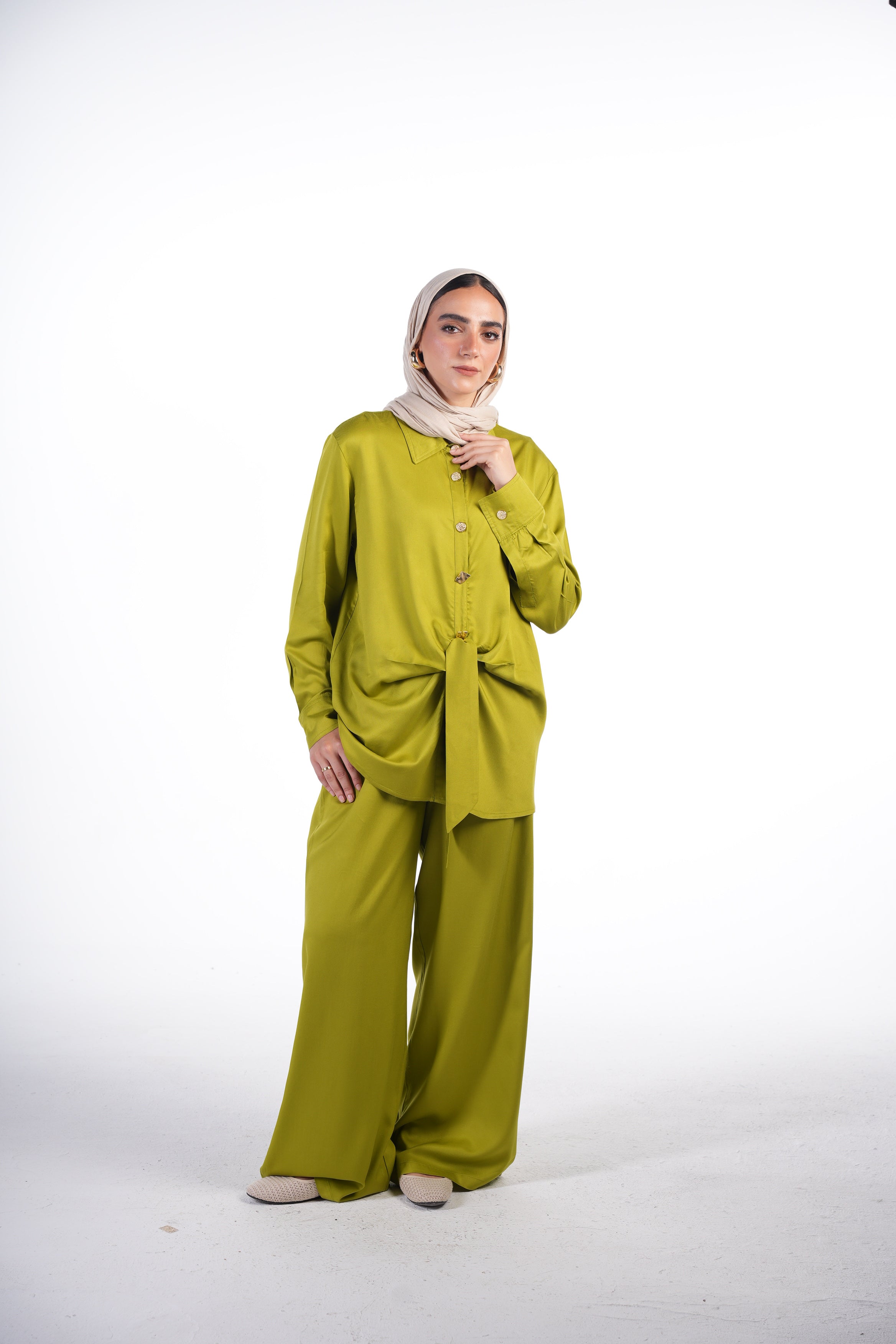 Knotted Shirt Set
