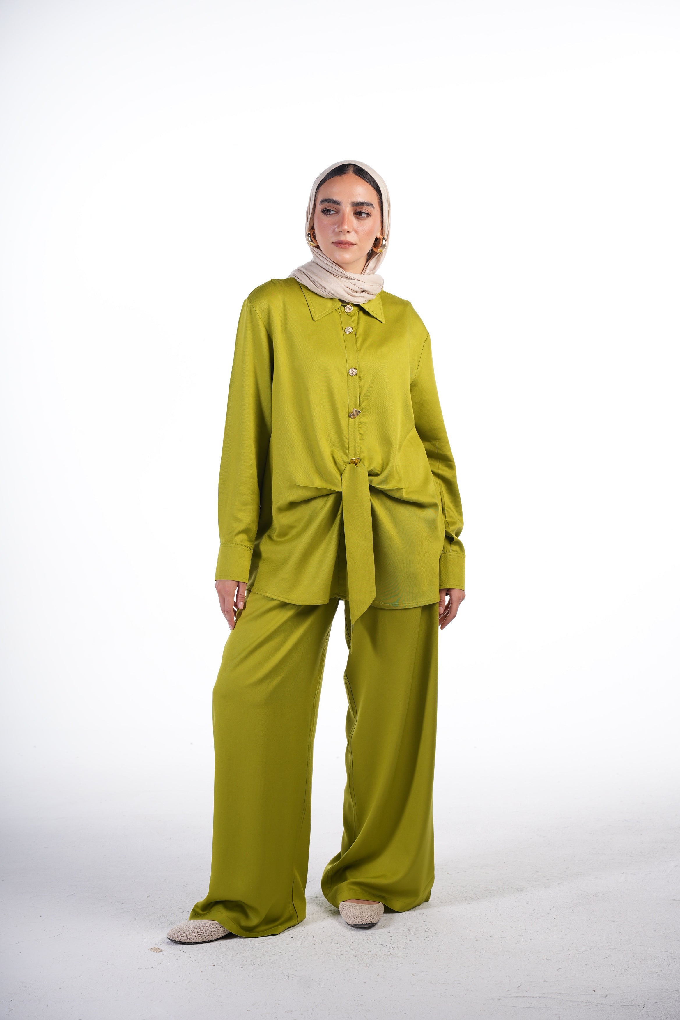 Knotted Shirt Set