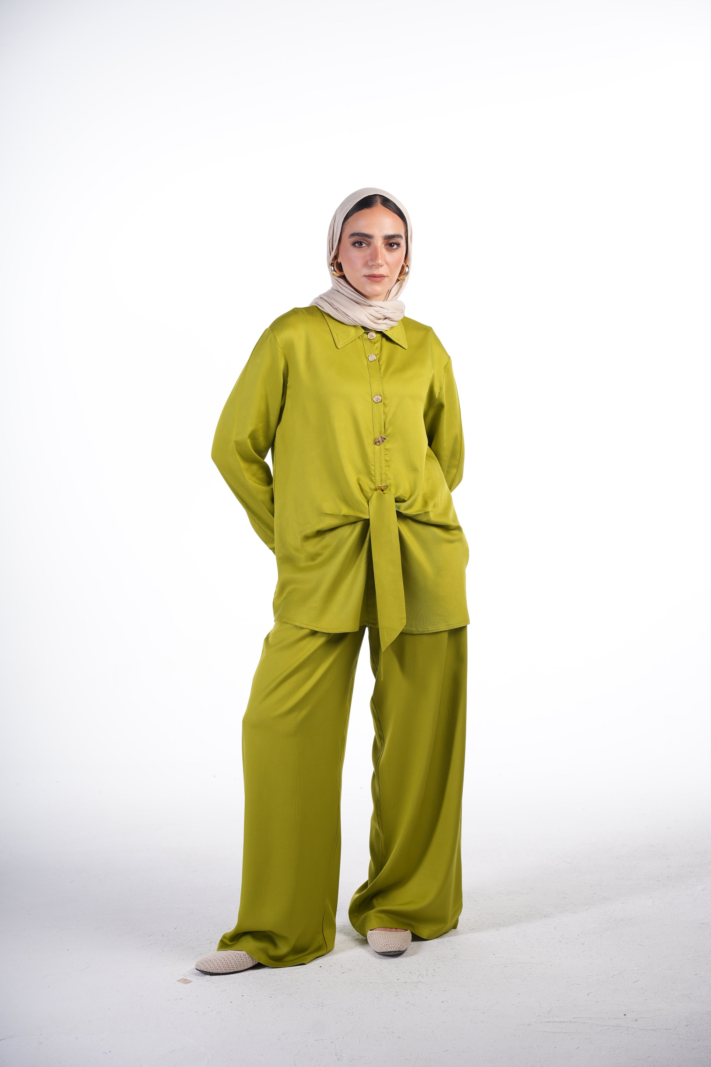Knotted Shirt Set
