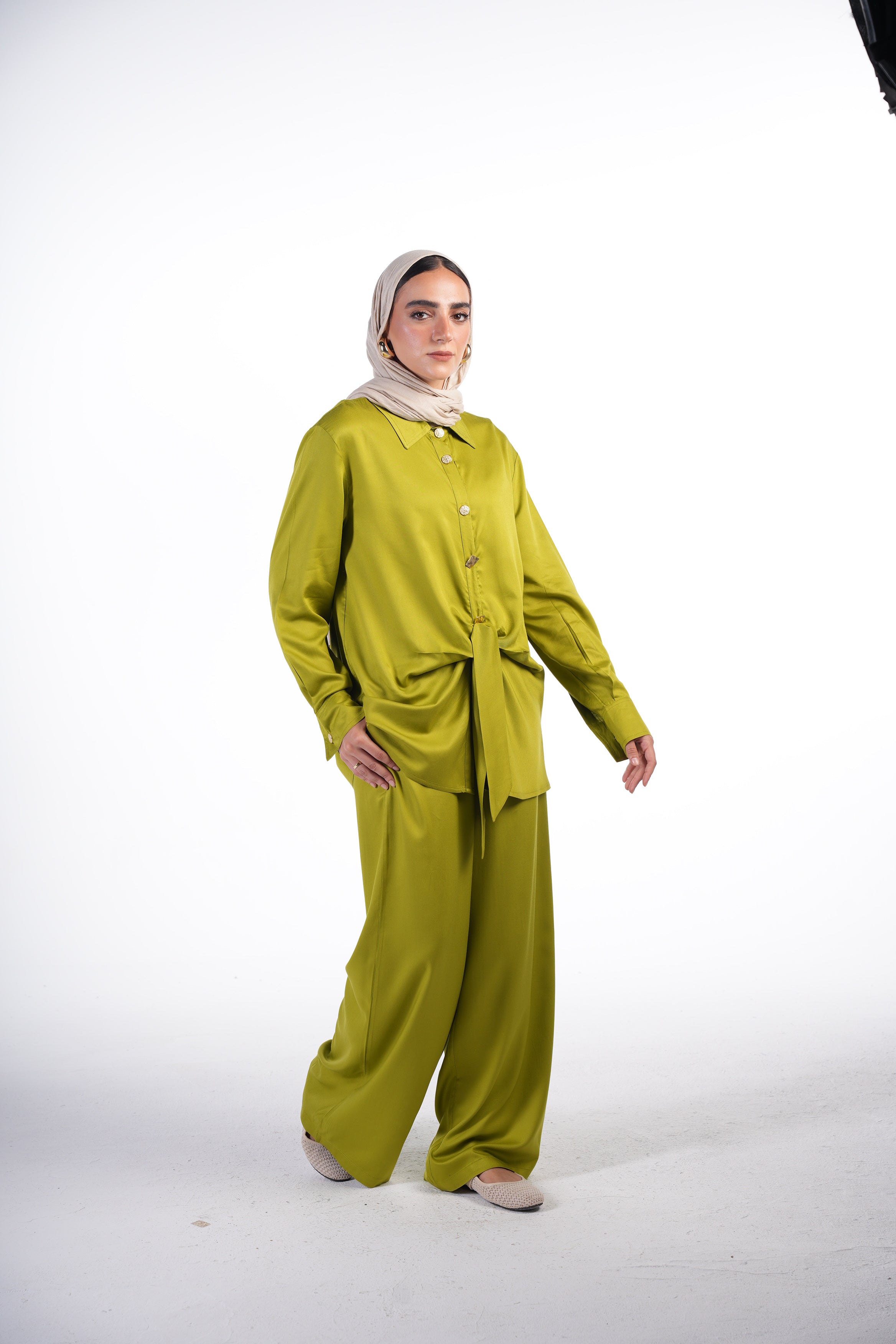 Knotted Shirt Set