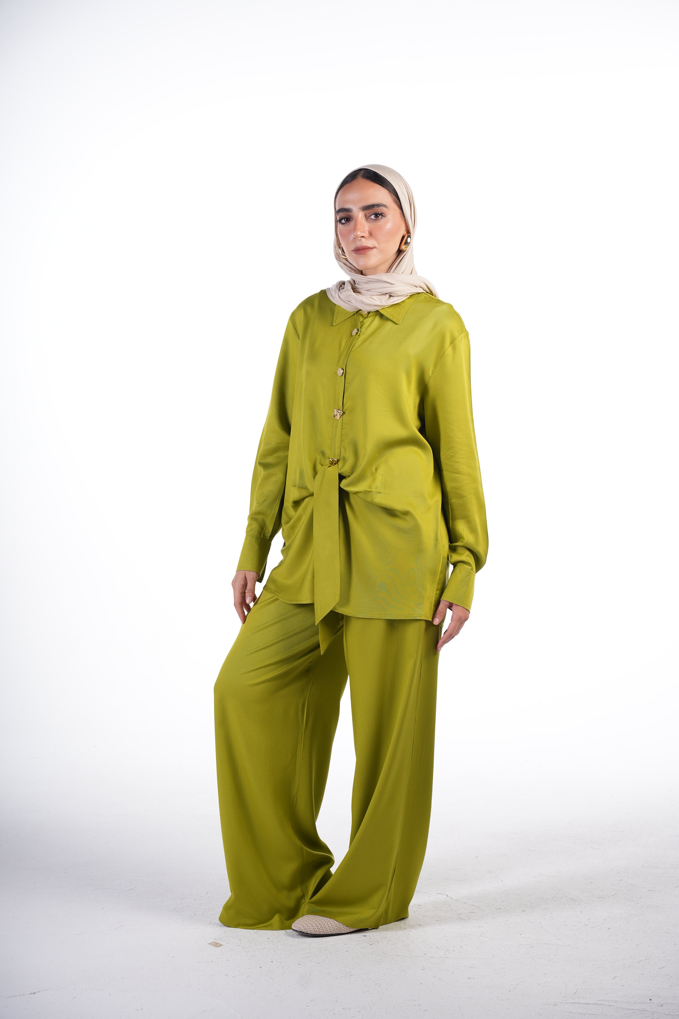 Knotted Shirt Set