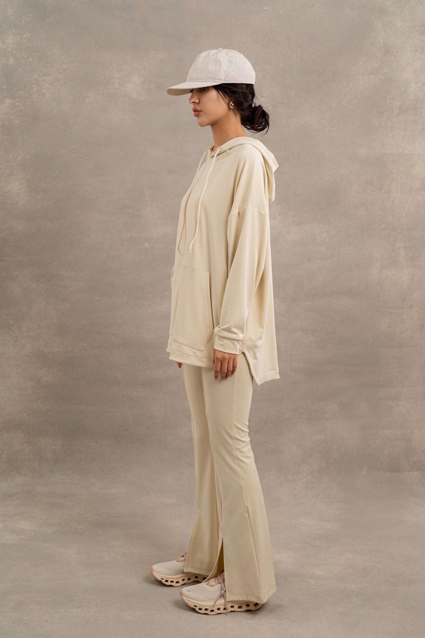 Flare Sporty Set In Beige
