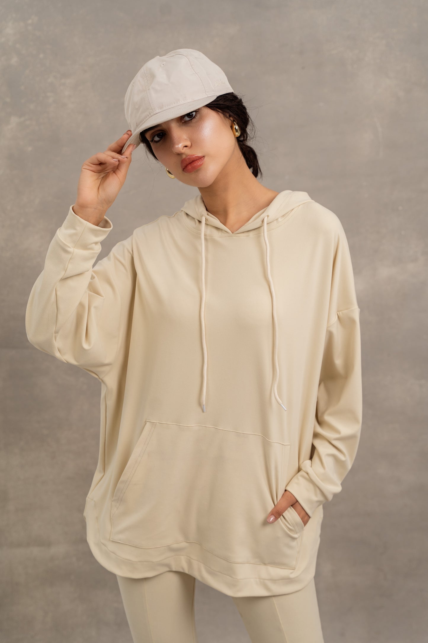 Flare Sporty Set In Beige
