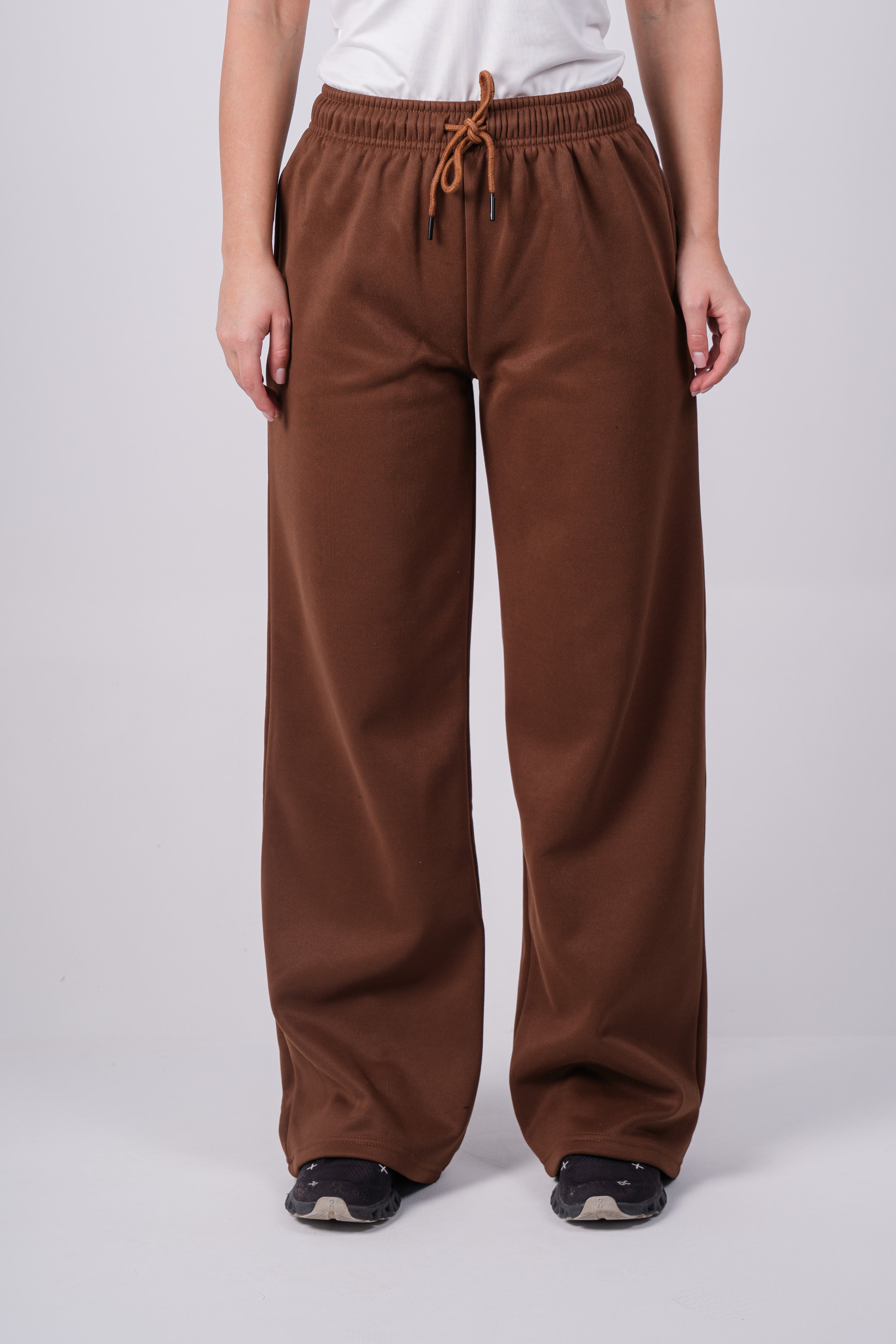 Fleece Wide-Leg Sweatpants