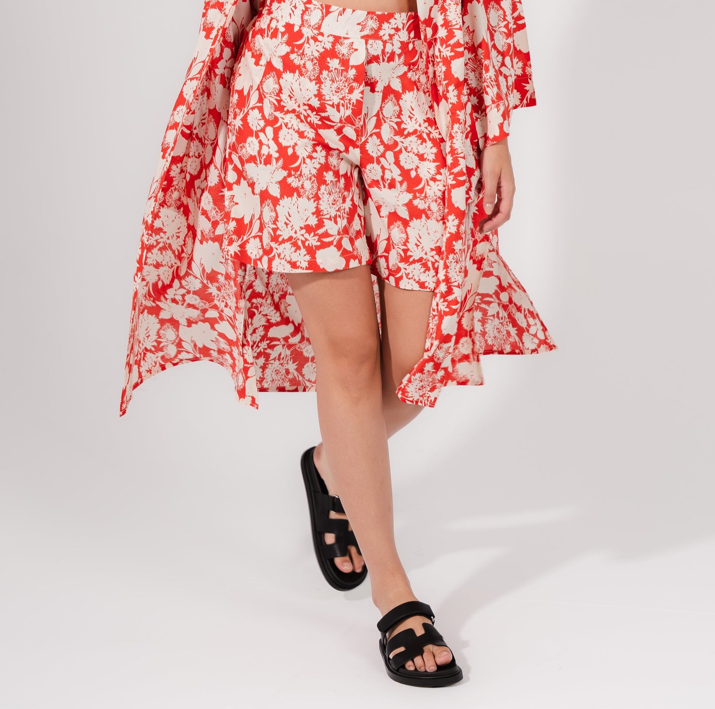 Printed Summer Short| Red