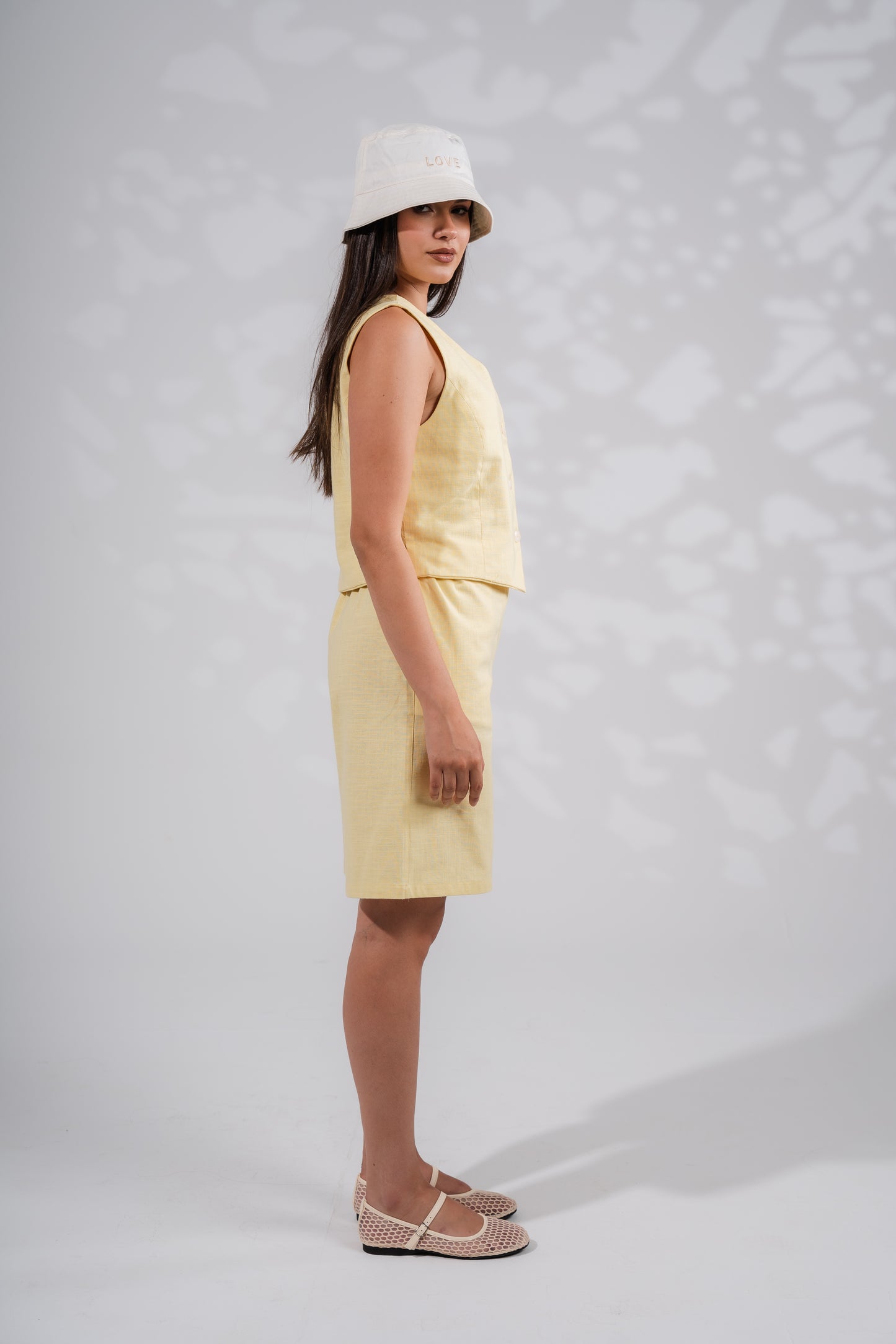 Linen Short In Yellow