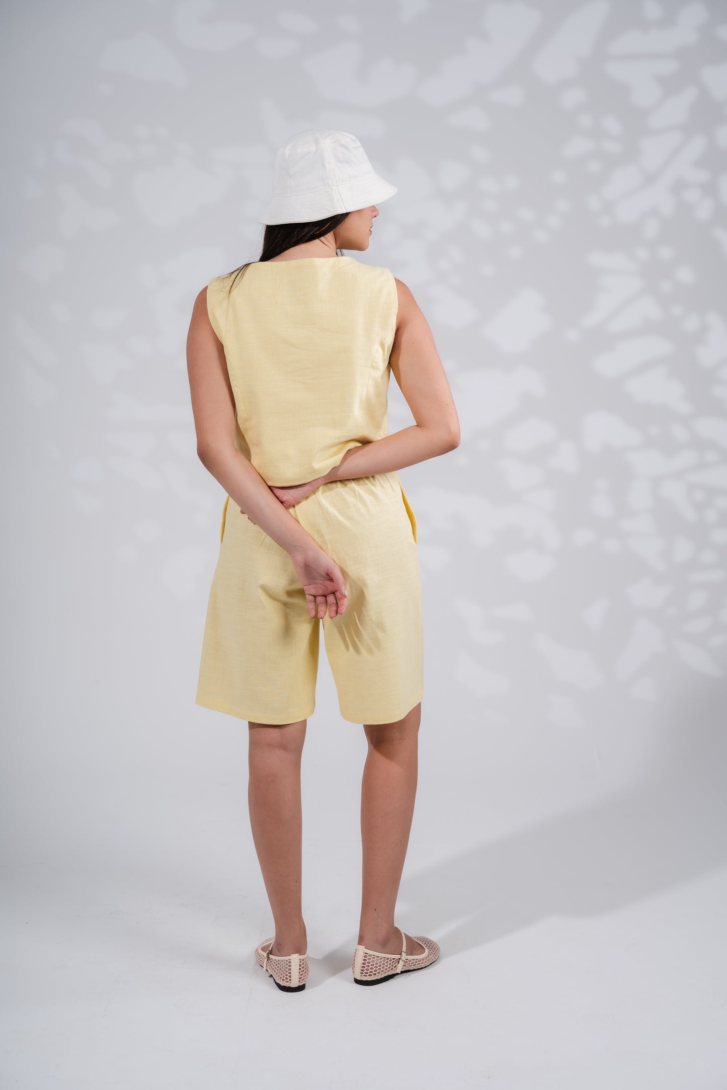 Linen Short In Yellow