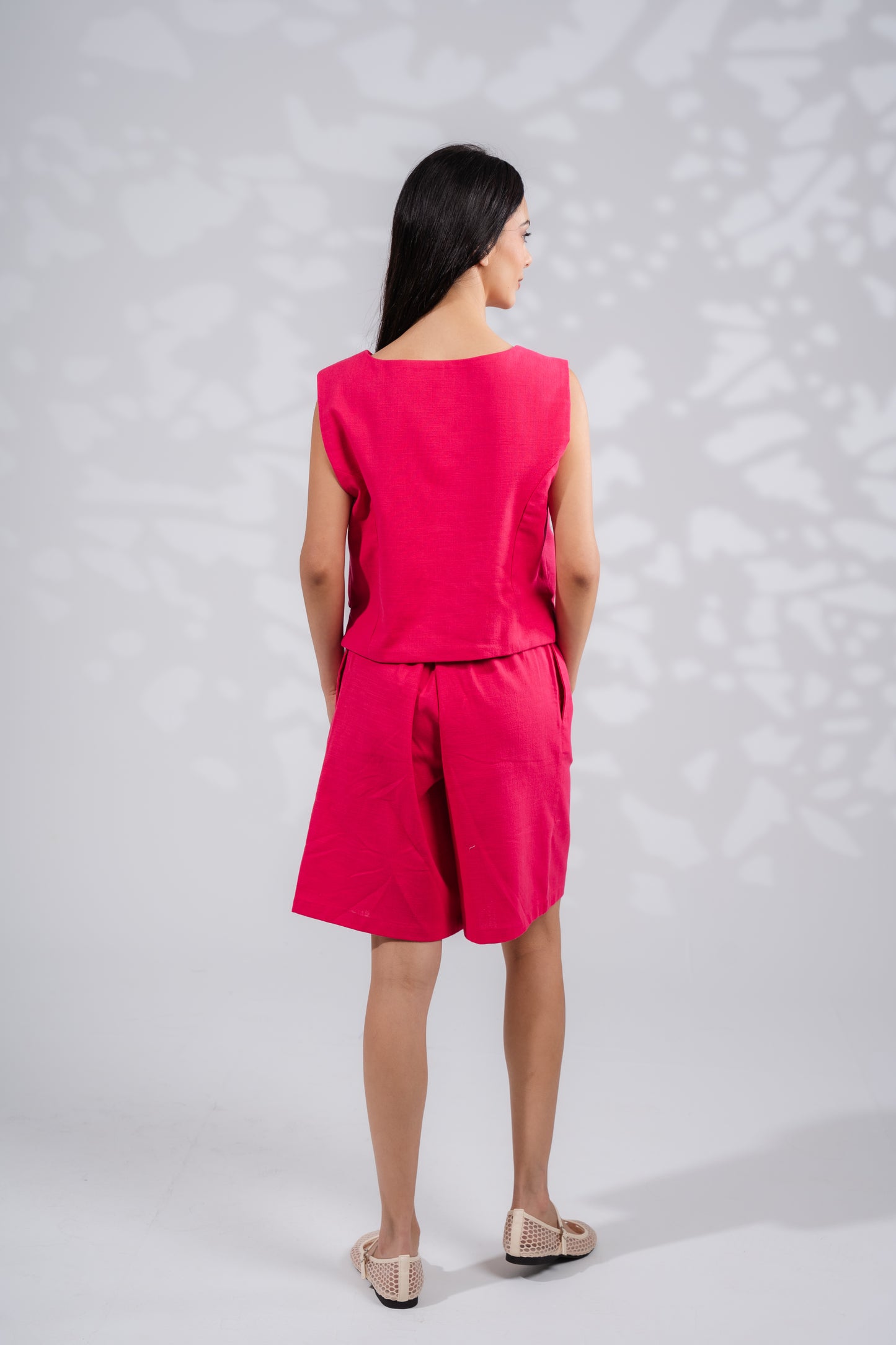 Linen Short In Pink