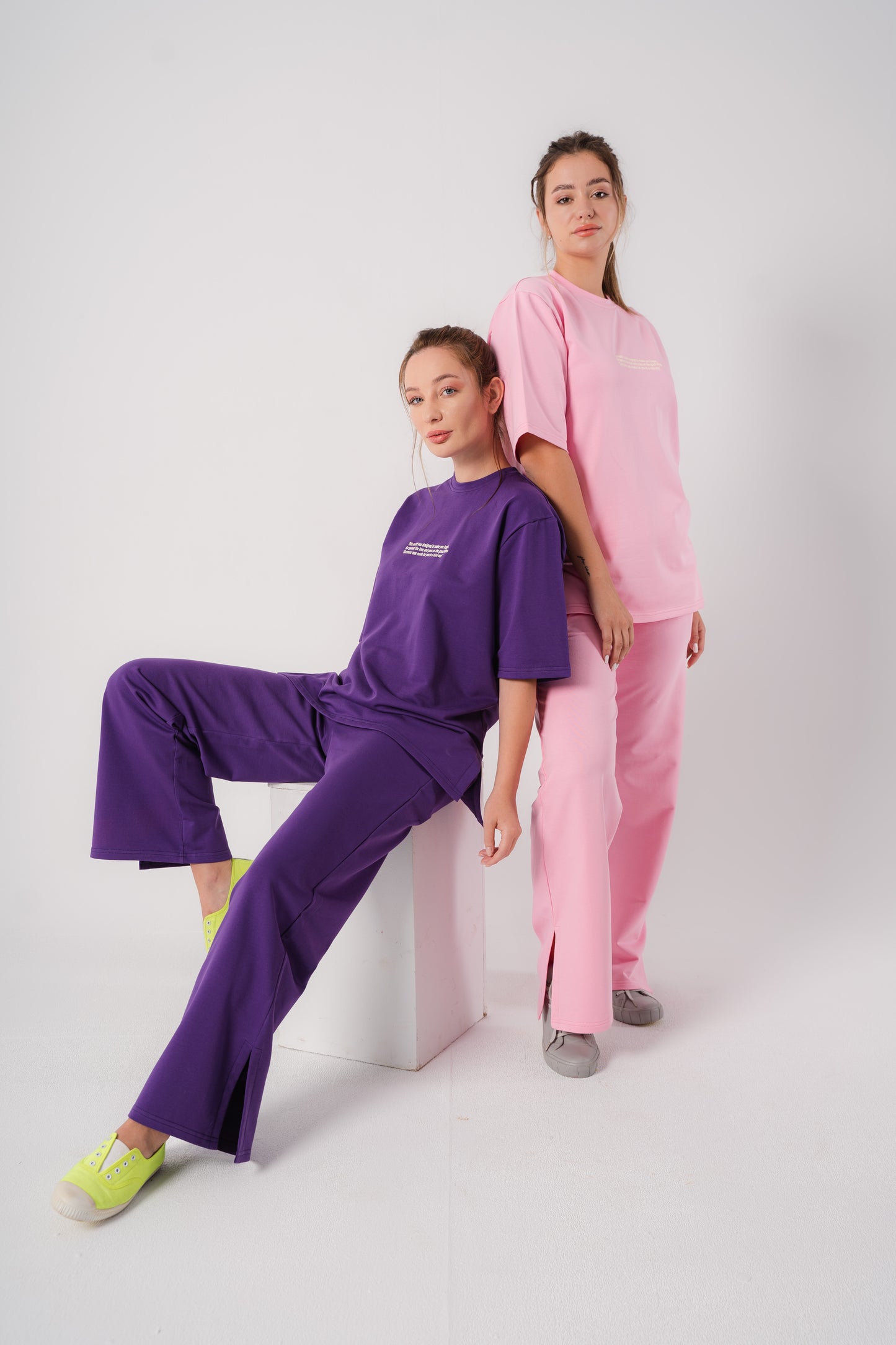 Cotton Everyday Tracksuit I Purple