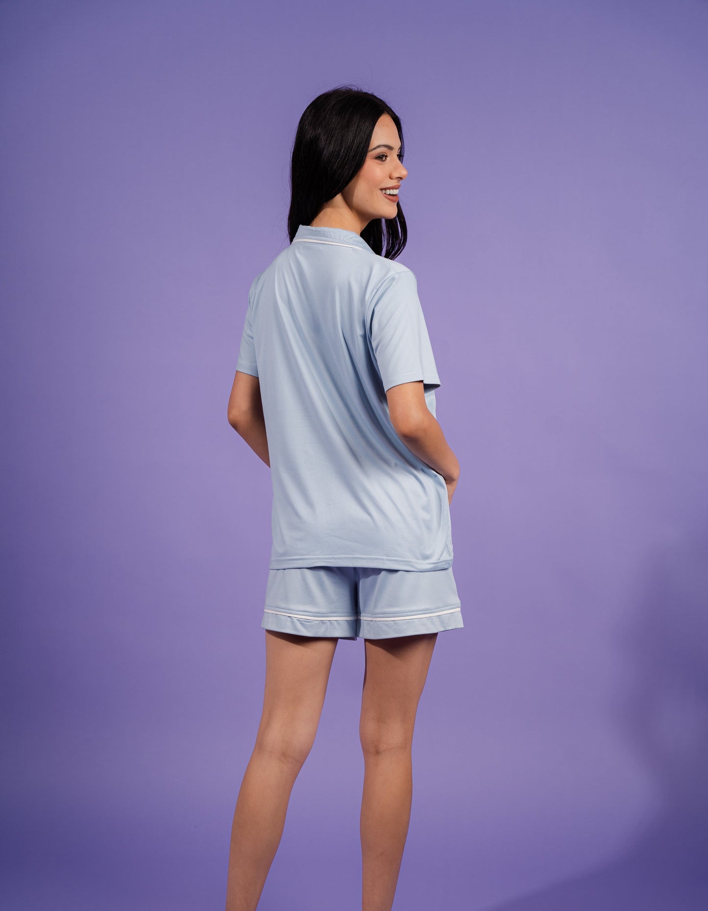 Short Classic Pajama | Baby Blue