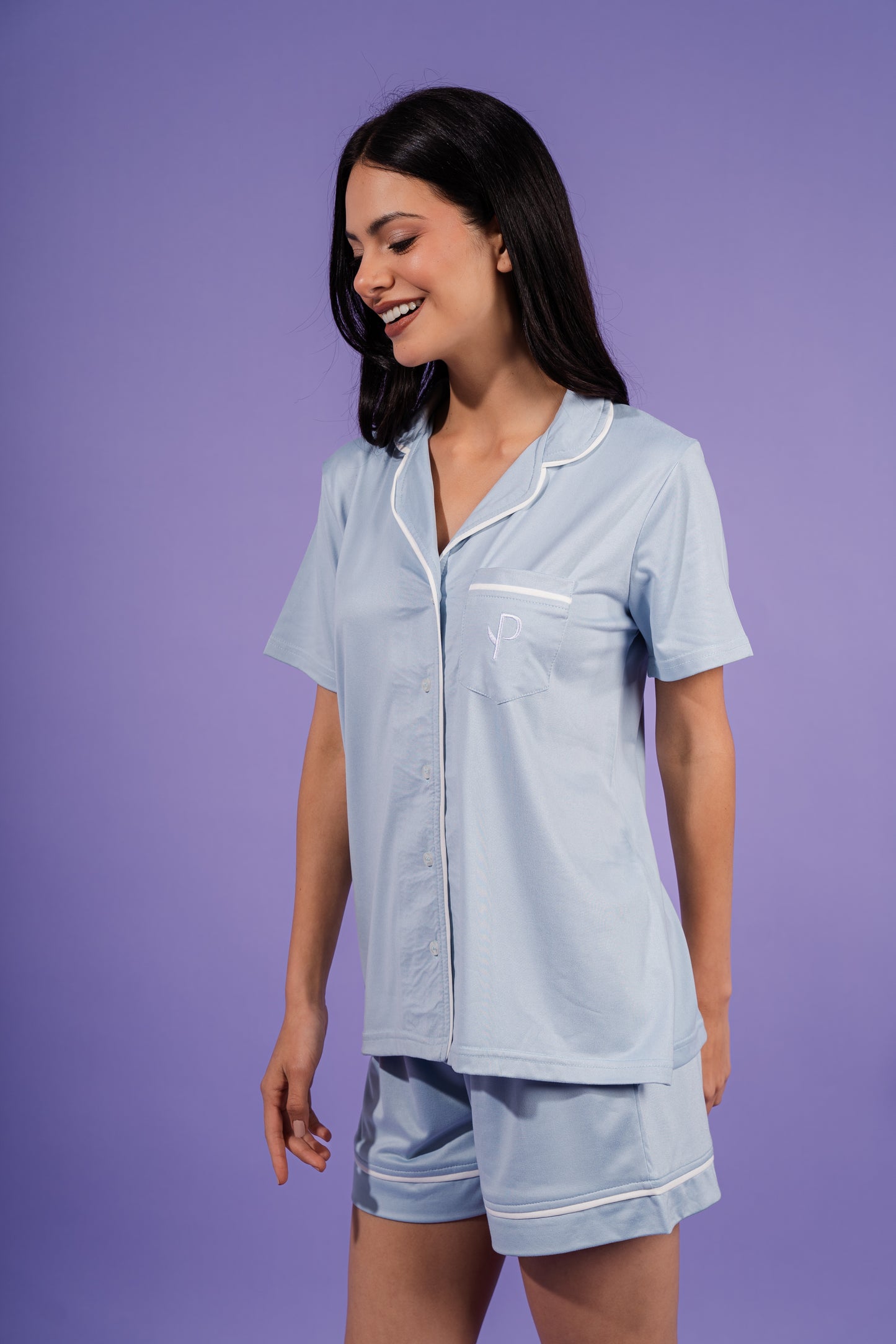 Short Classic Pajama | Baby Blue