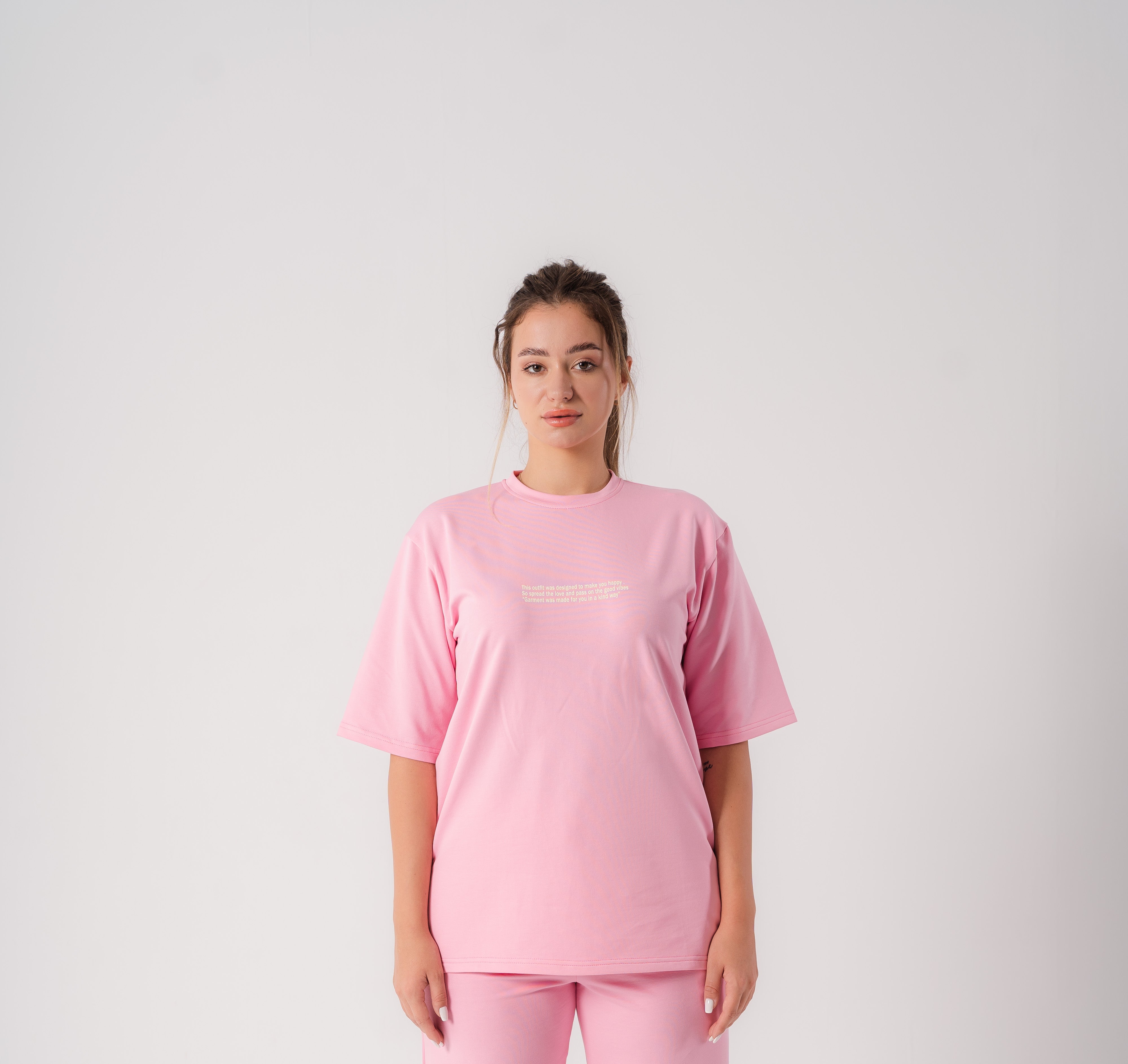 Cotton Everyday T-Shirt In Pink