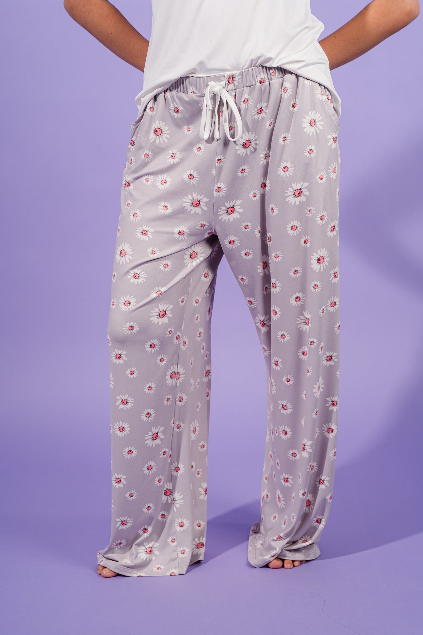 Daisy Flower Pajama| Grey