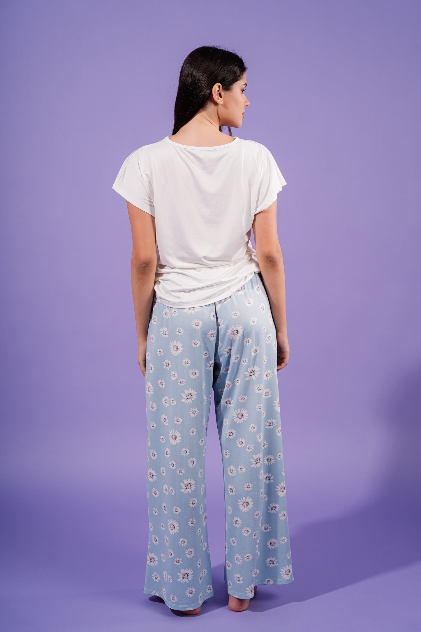 Daisy Flower Pajama| Baby Blue