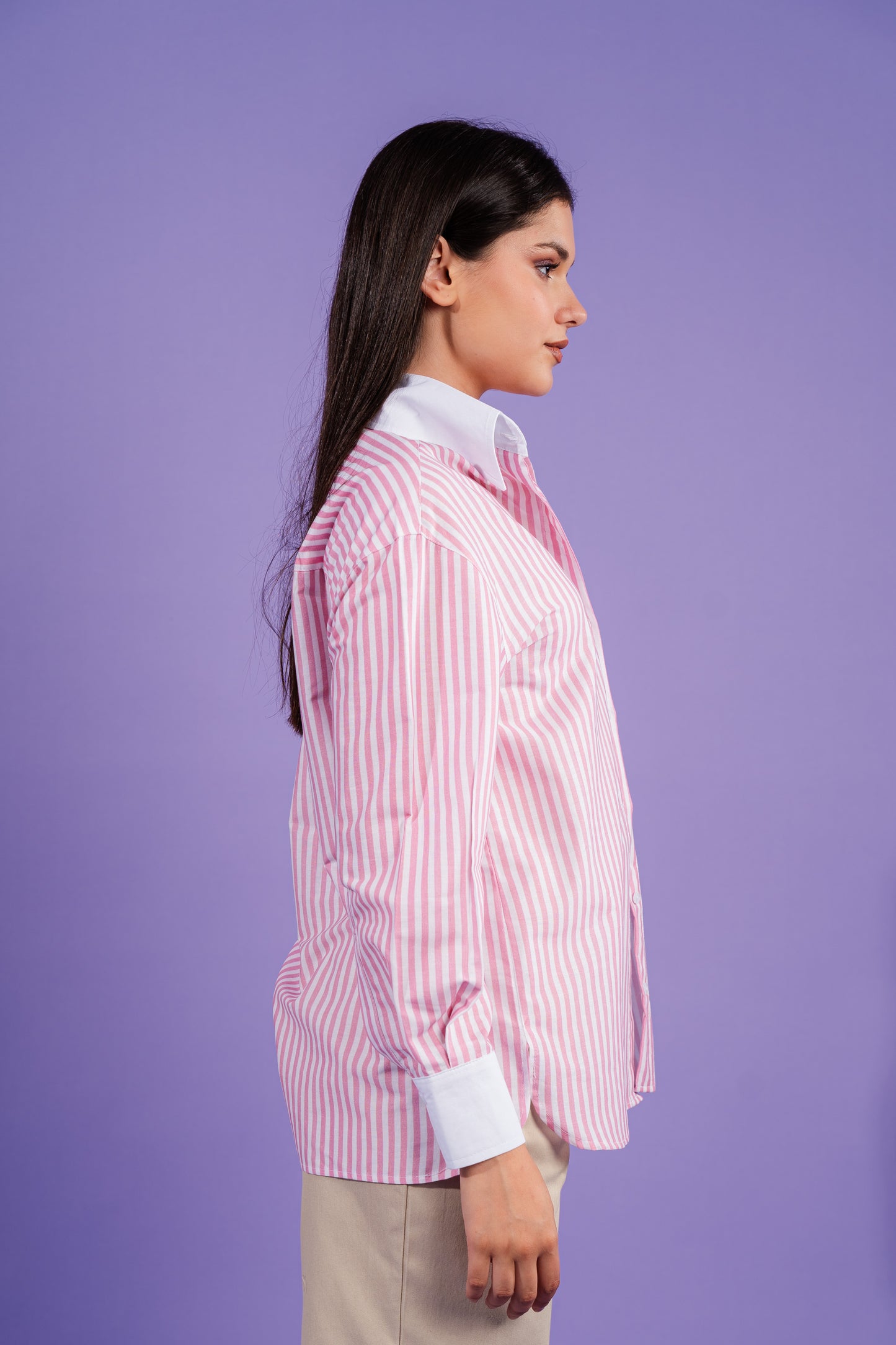 Striped Shirt | Pink
