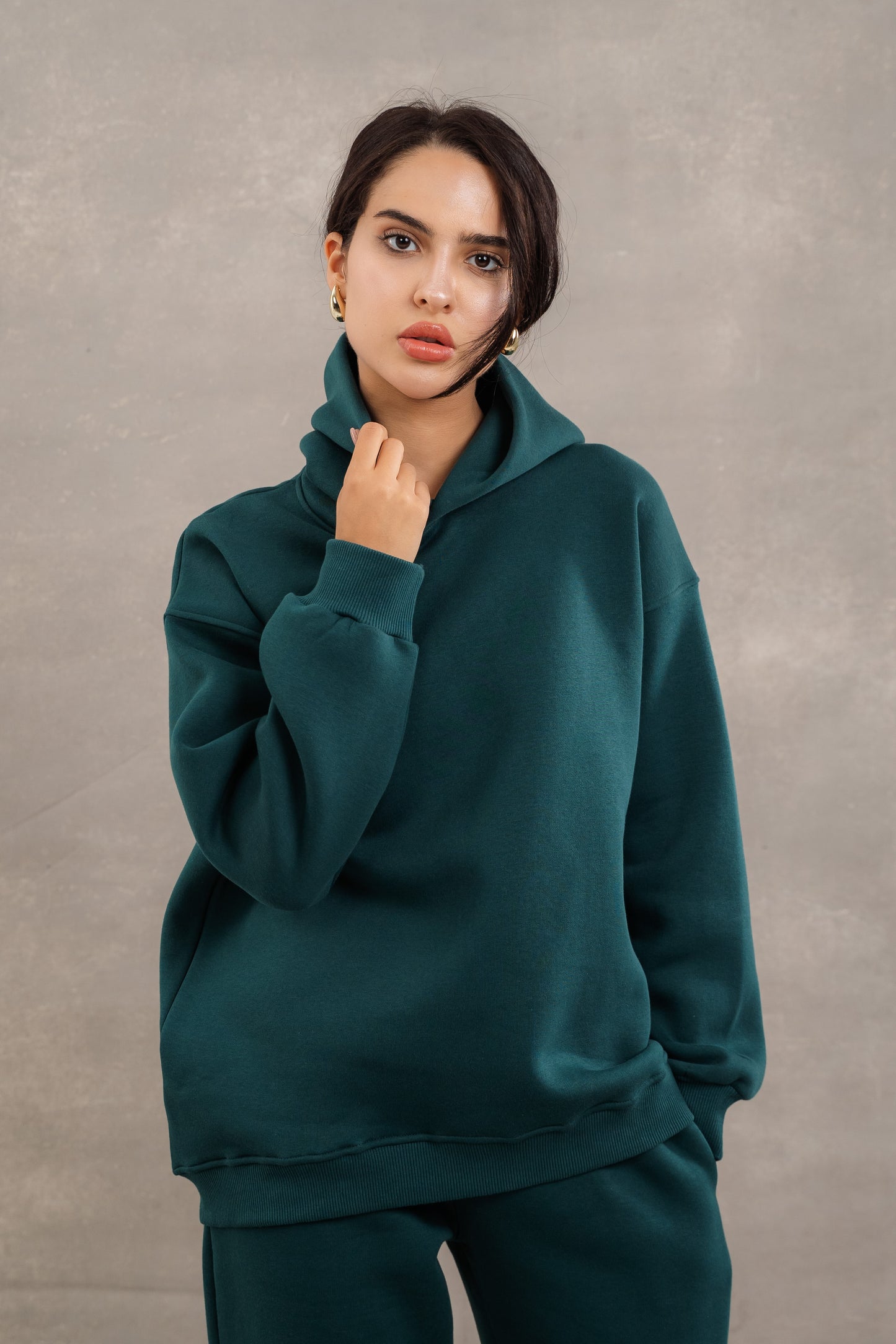 S-N-Fleece Basic Set In Teal