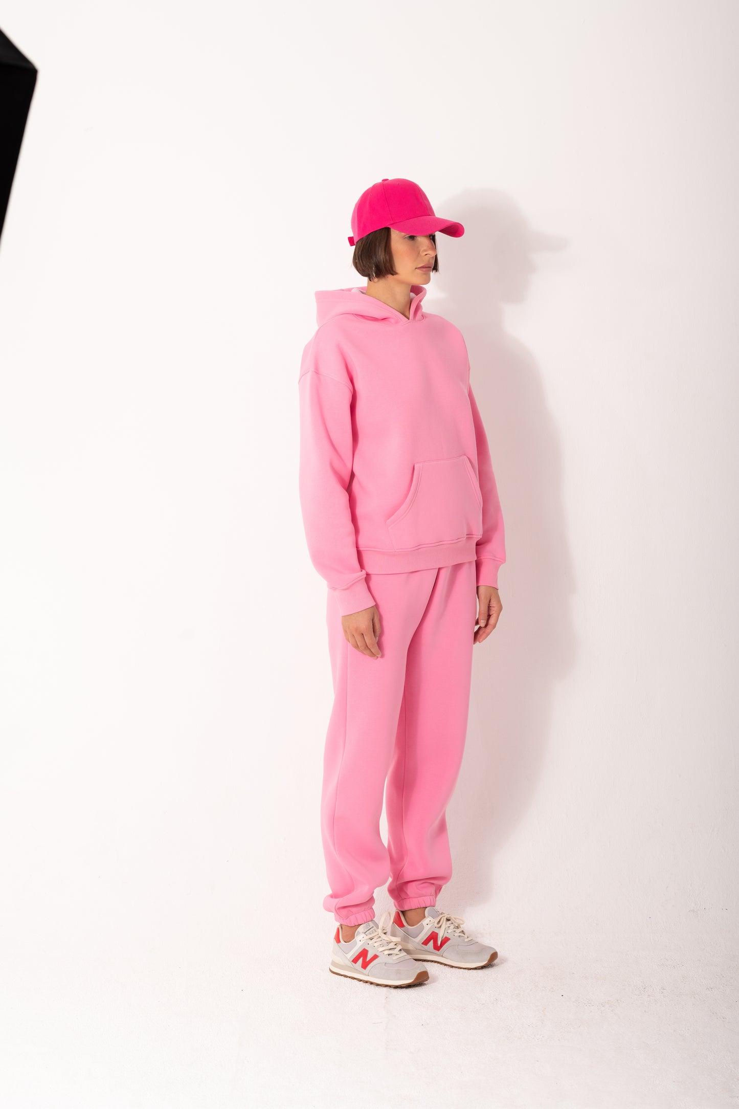 Concern Printed Melton Set In Pink