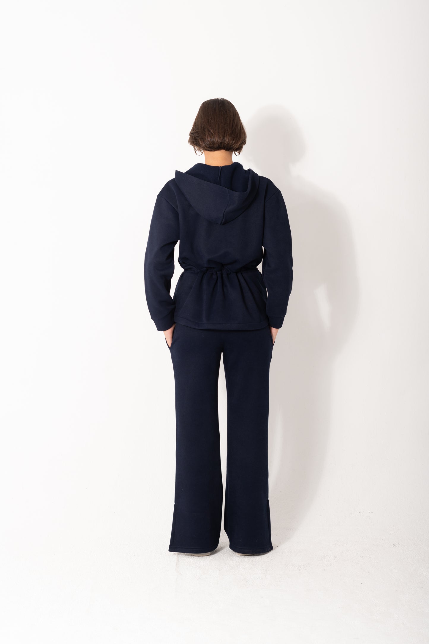Cinched Waist Set In Navy