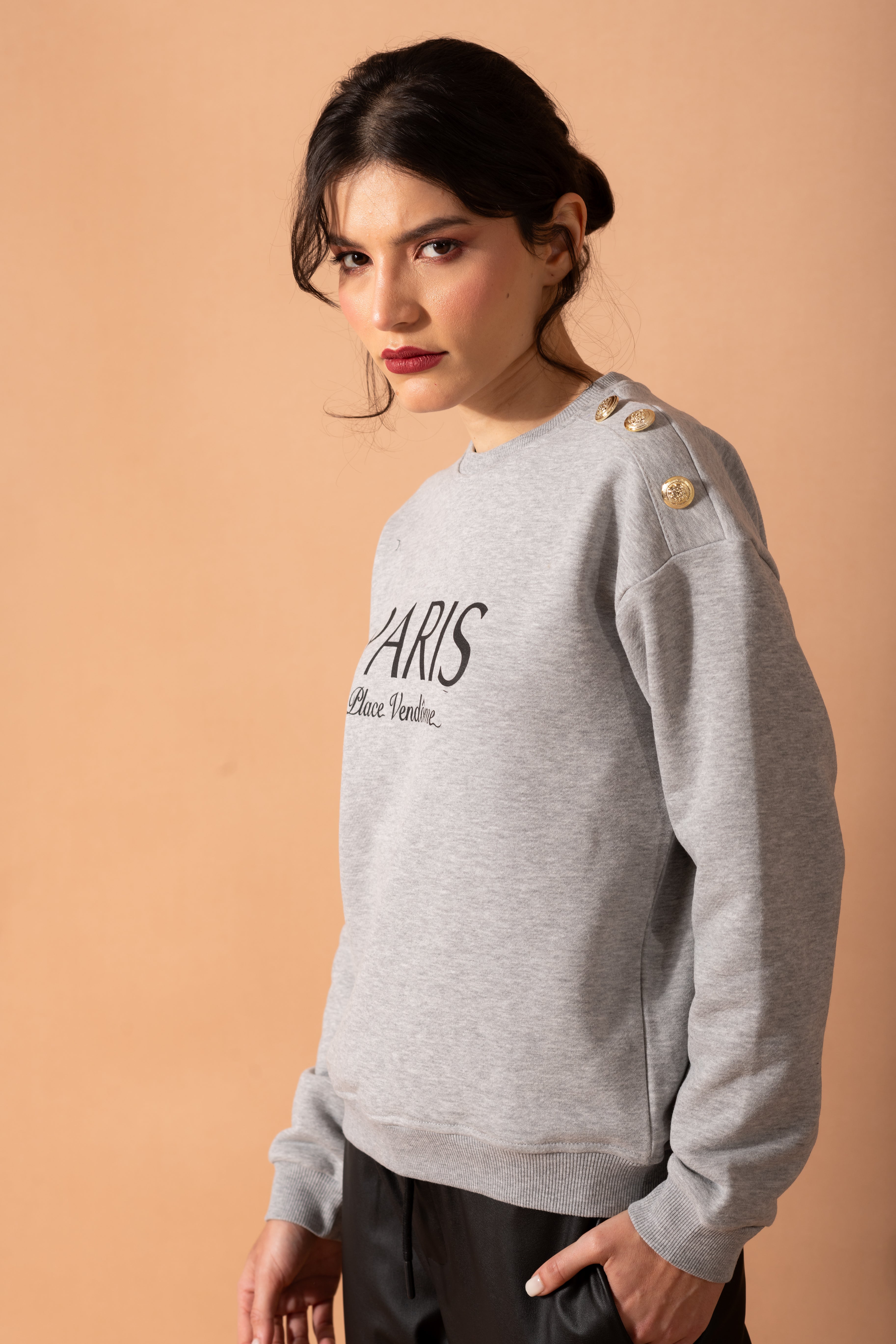 Everyday Paris Sweatshirt In Gray