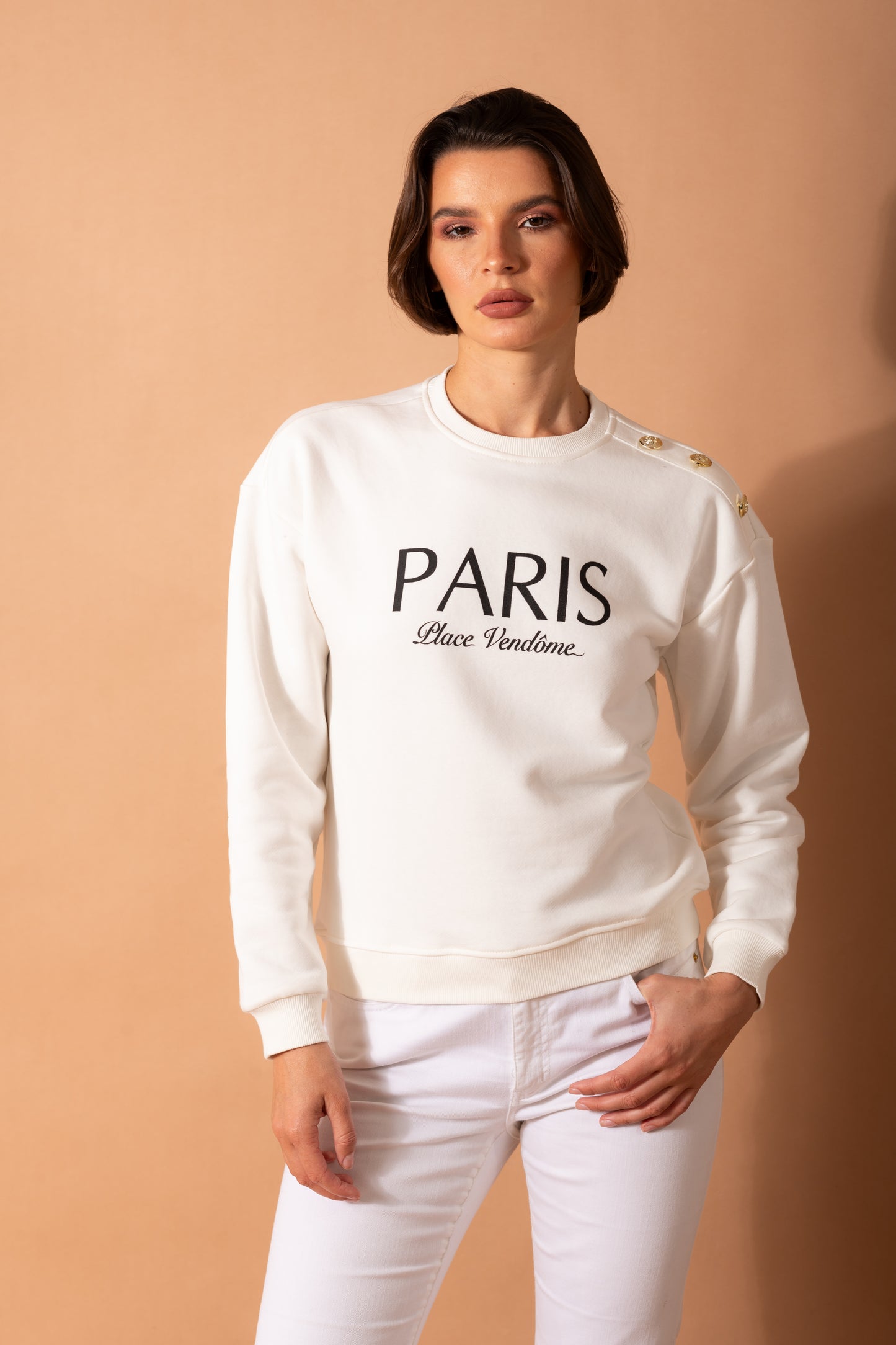 Everyday Paris Sweatshirt In White