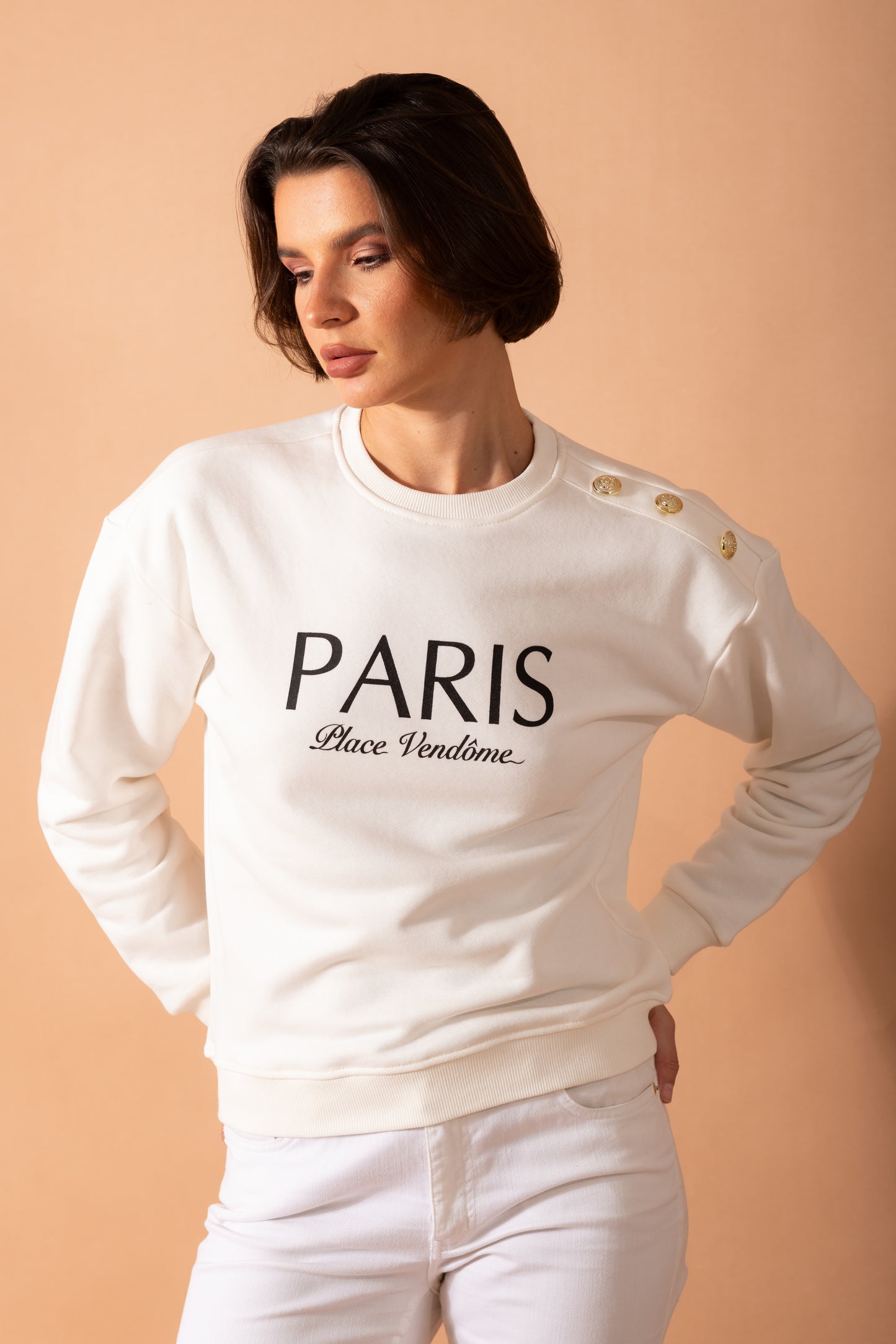 Everyday Paris Sweatshirt In White