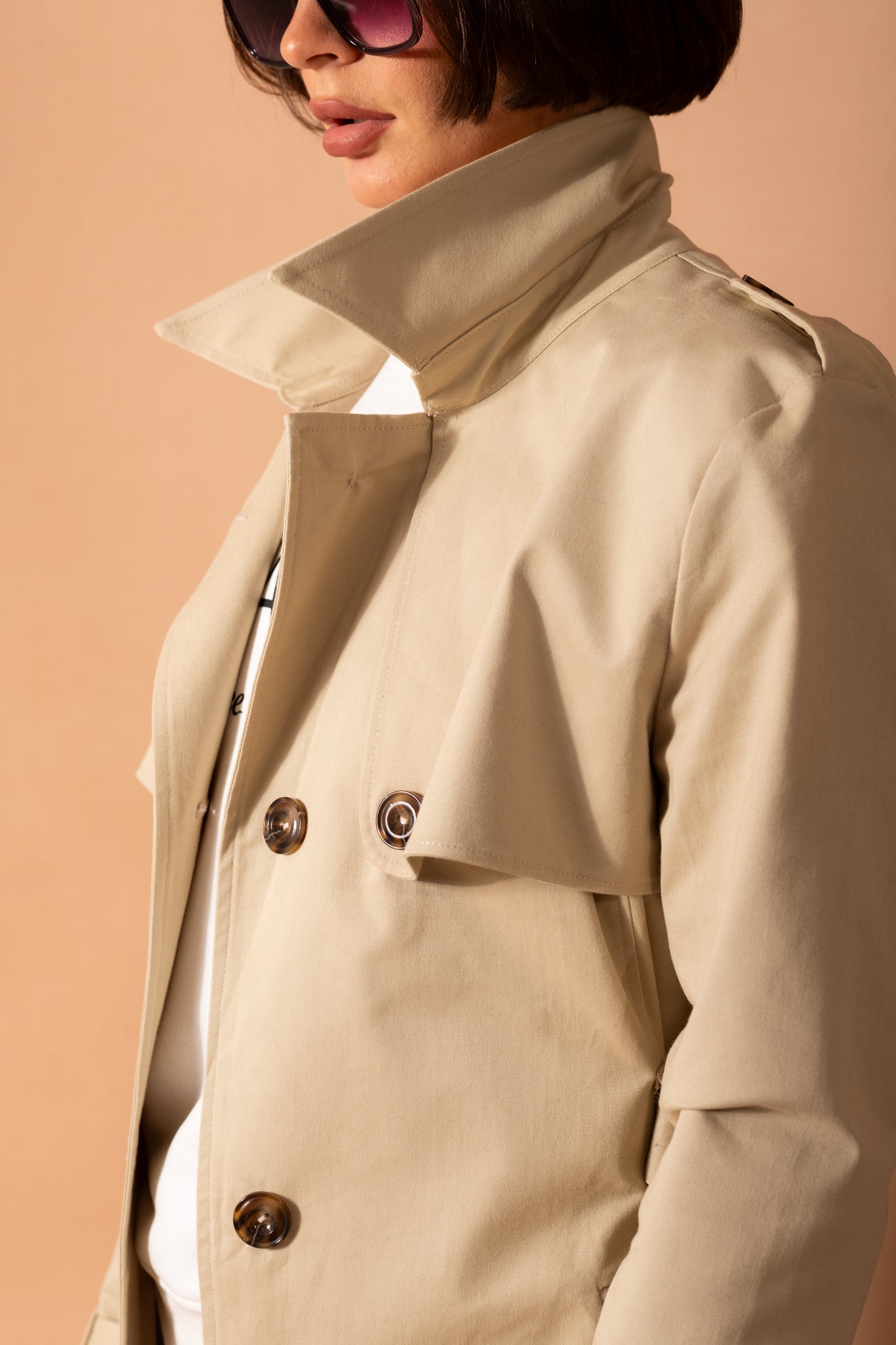 Longline Belted Trench Coat