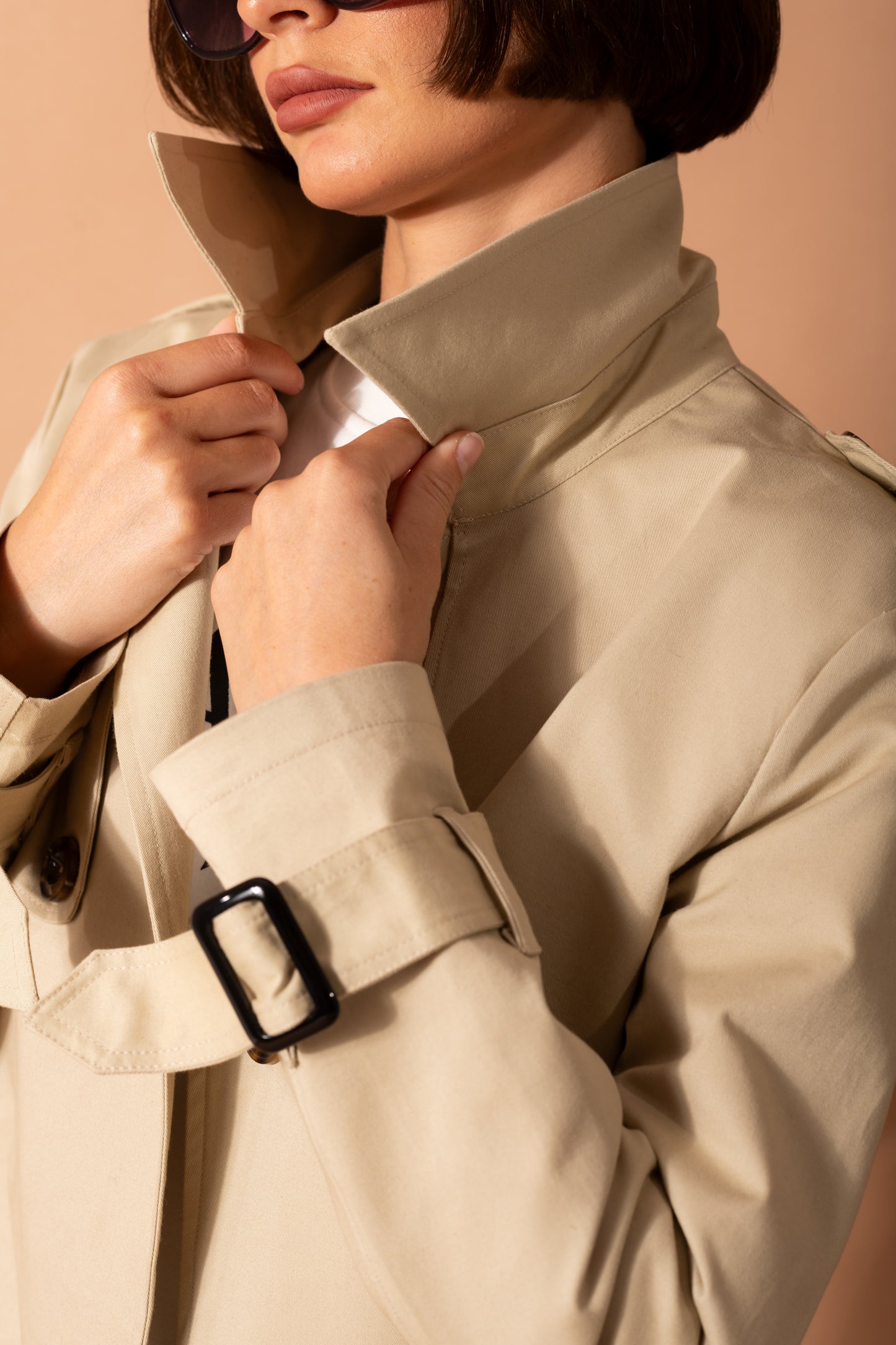 Longline Belted Trench Coat