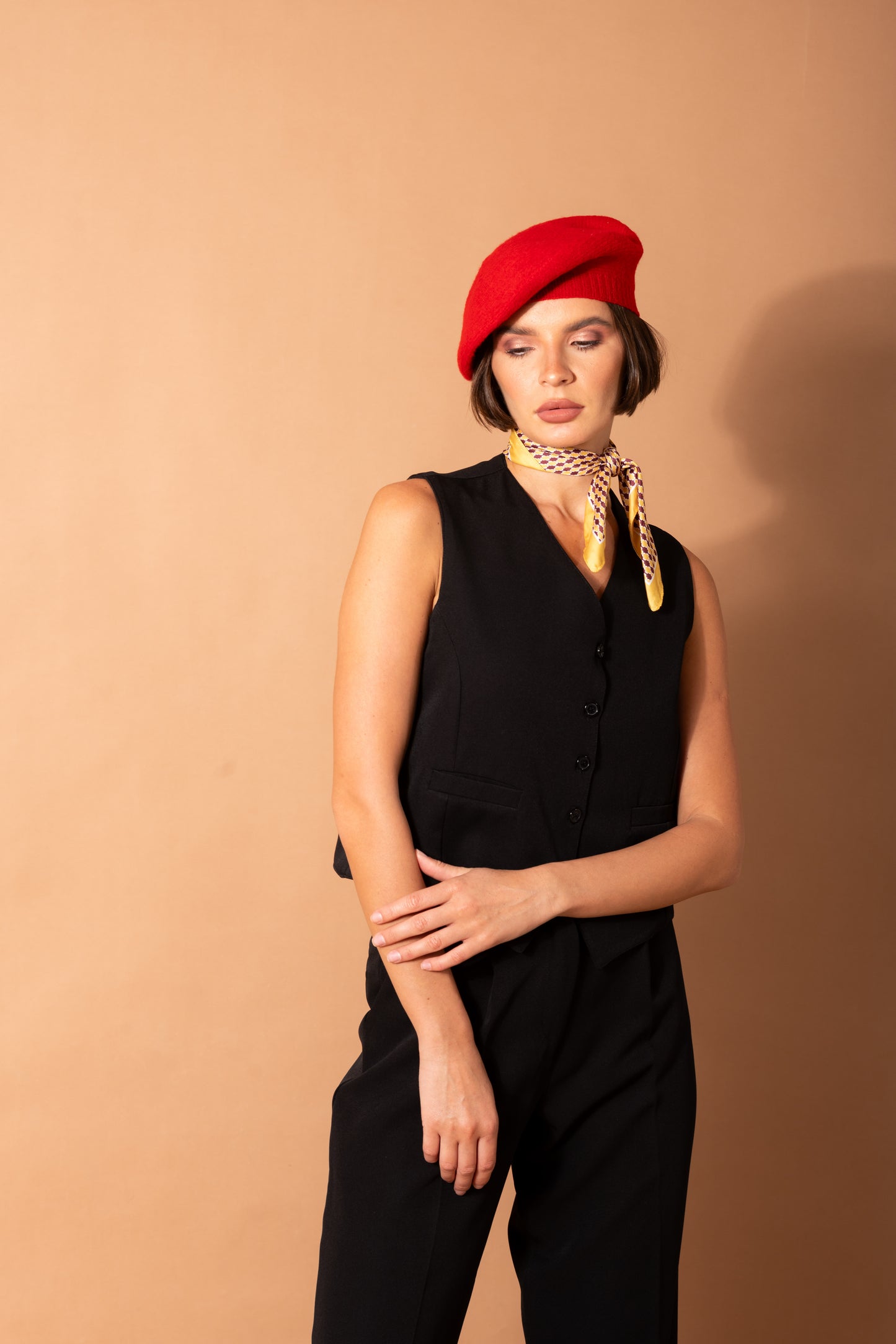 Double Breasted Vest Set