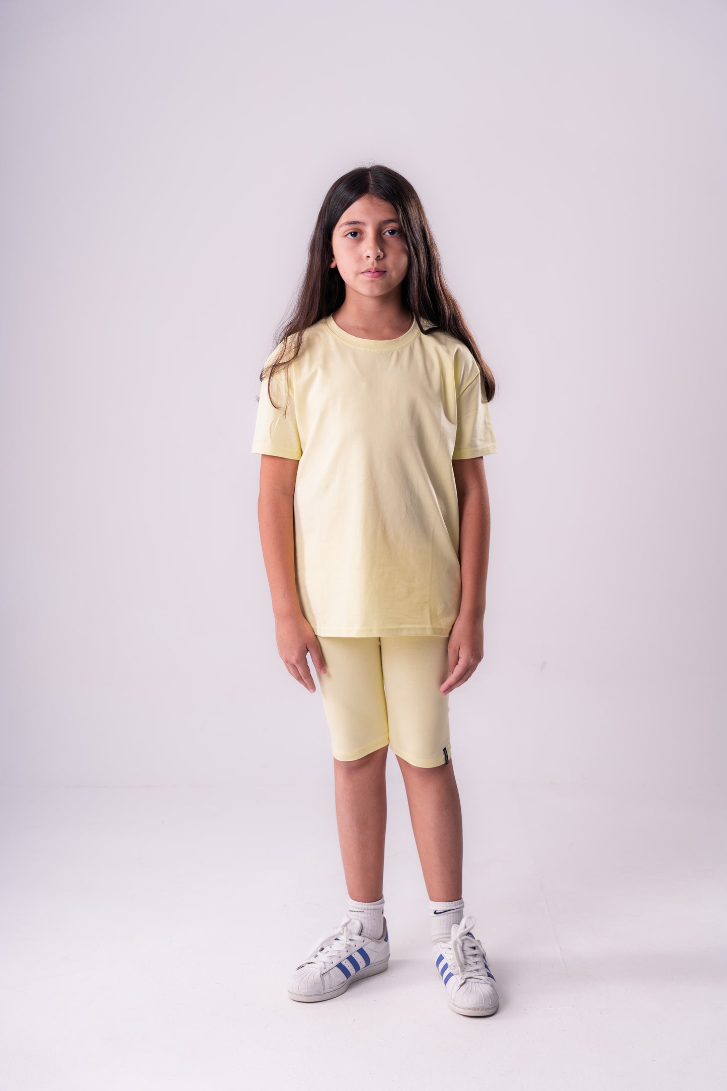 Biker Shorts Set In Yellow