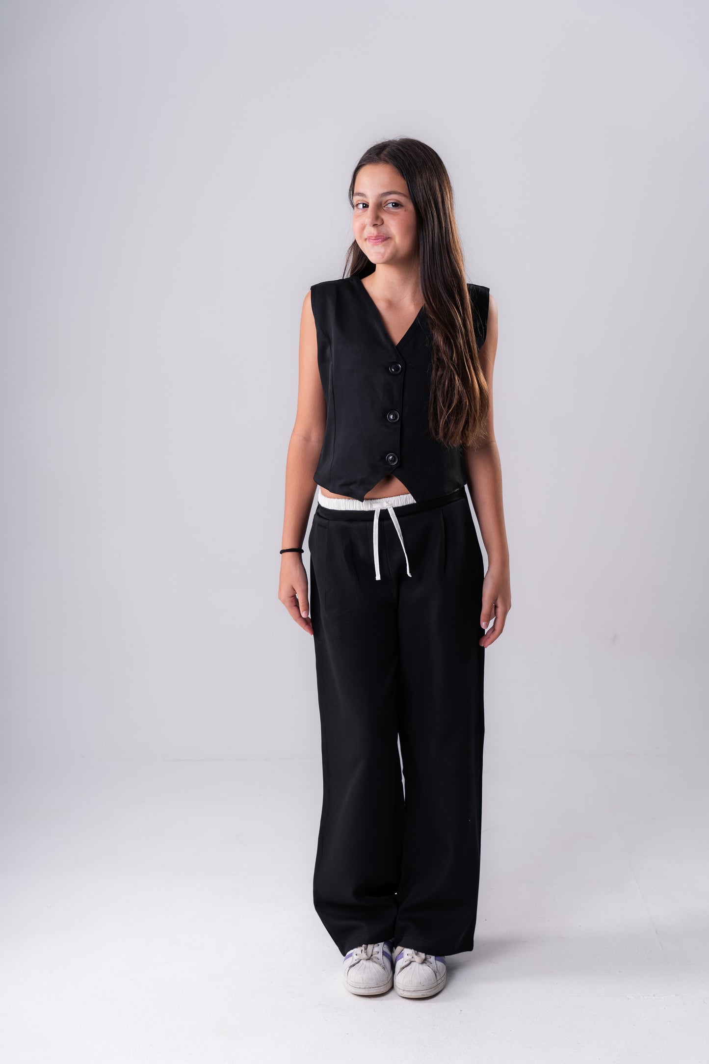 Girls Boxer Pants In Black